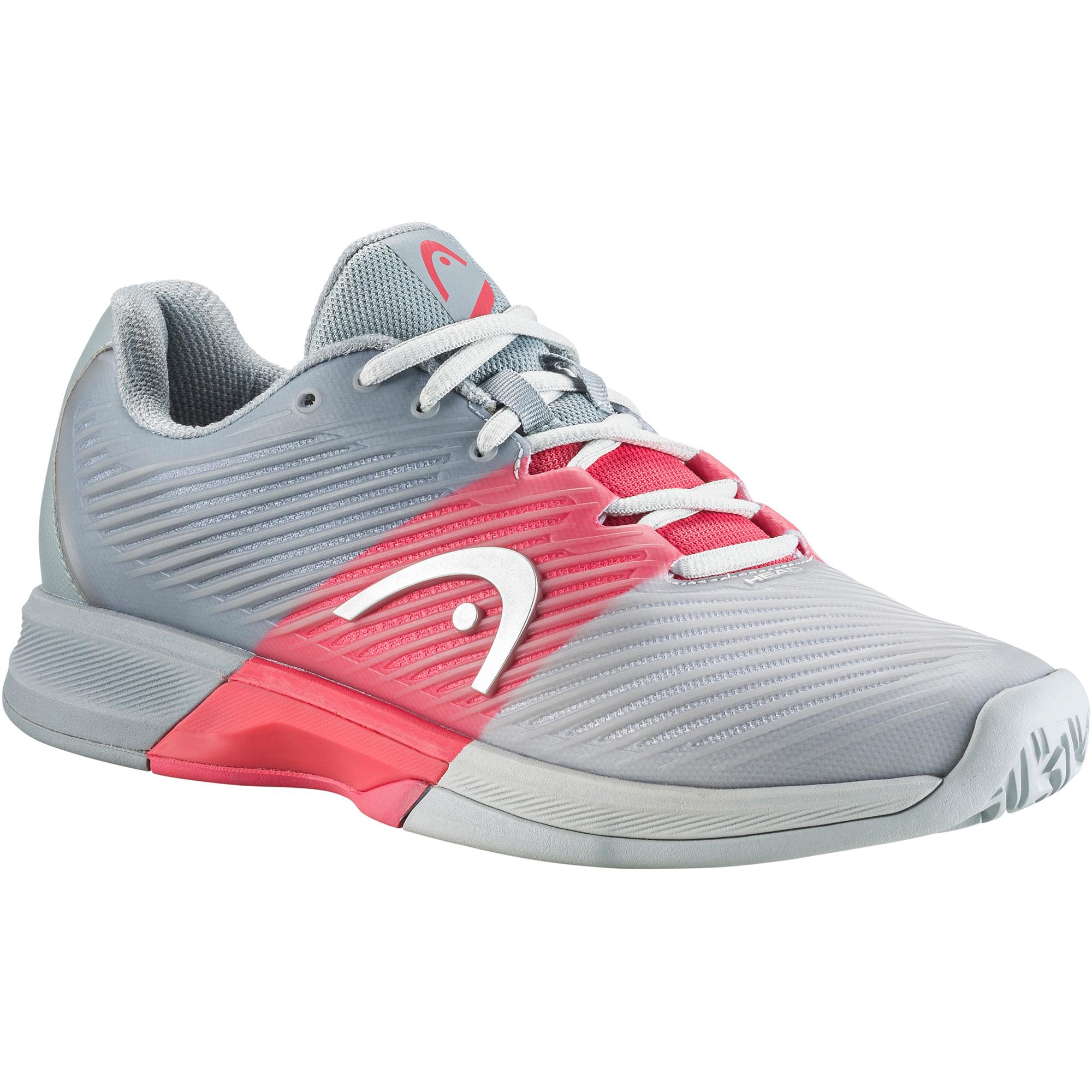 Head Womens Revolt Pro 4.0 Tennis Shoes Grey/Coral