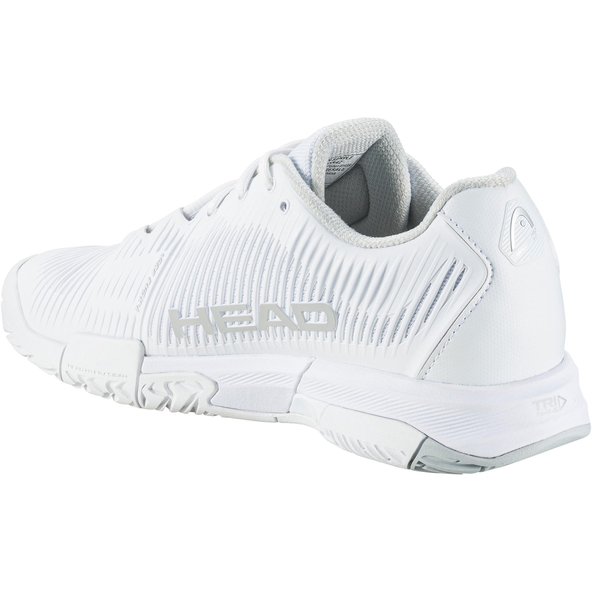 Head Womens Revolt Pro 4.0 Tennis Shoes White/Grey