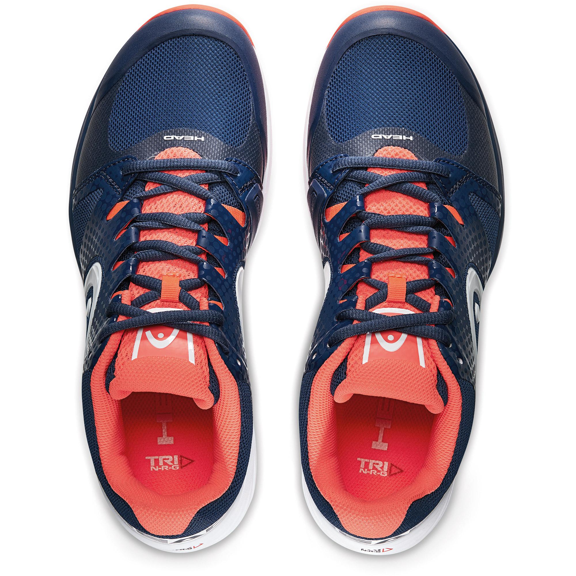 Head Womens Nzzzo Pro Clay Tennis Shoes Navy/Coral