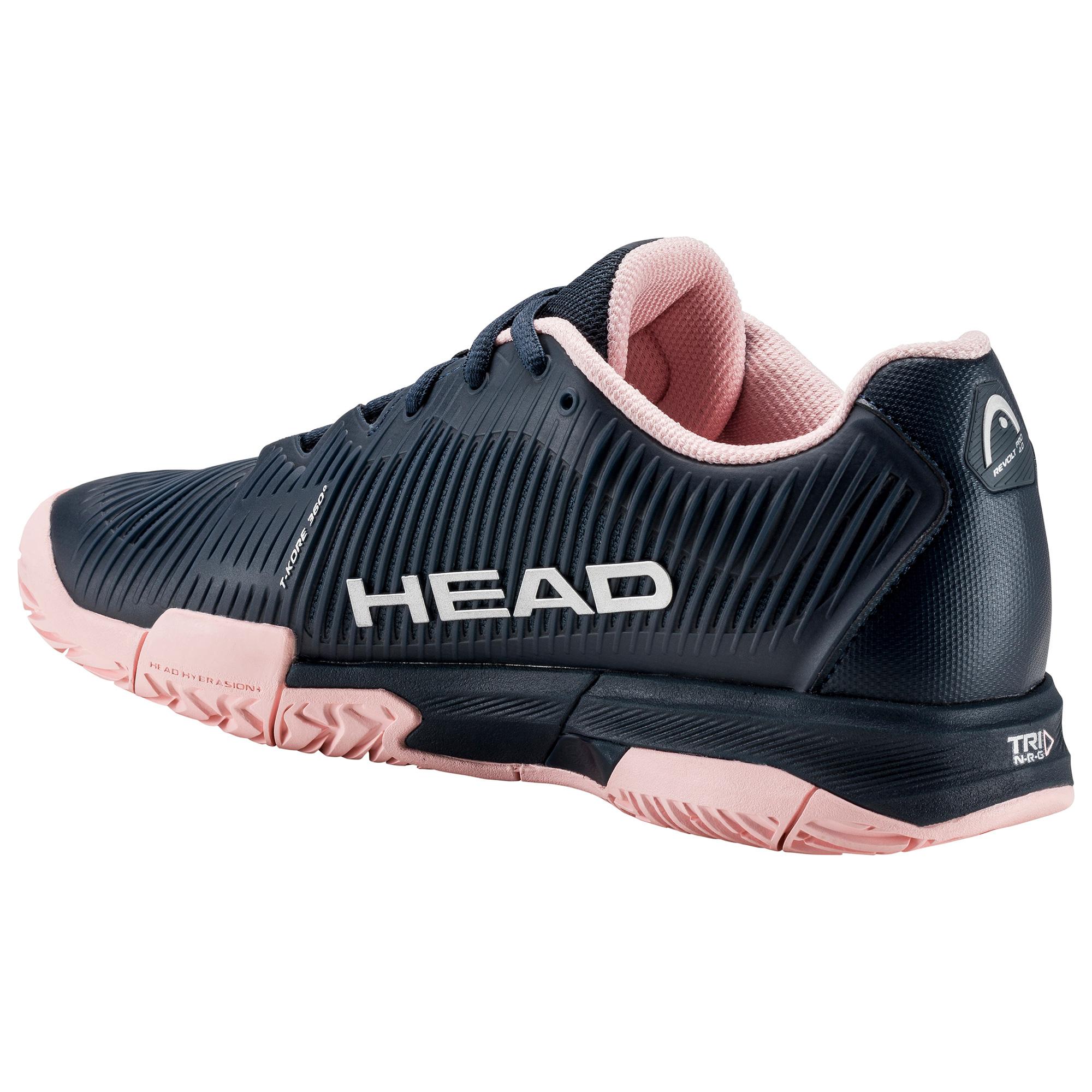 Head Womens Revolt Pro 4.0 Tennis Shoes Navy/Pink