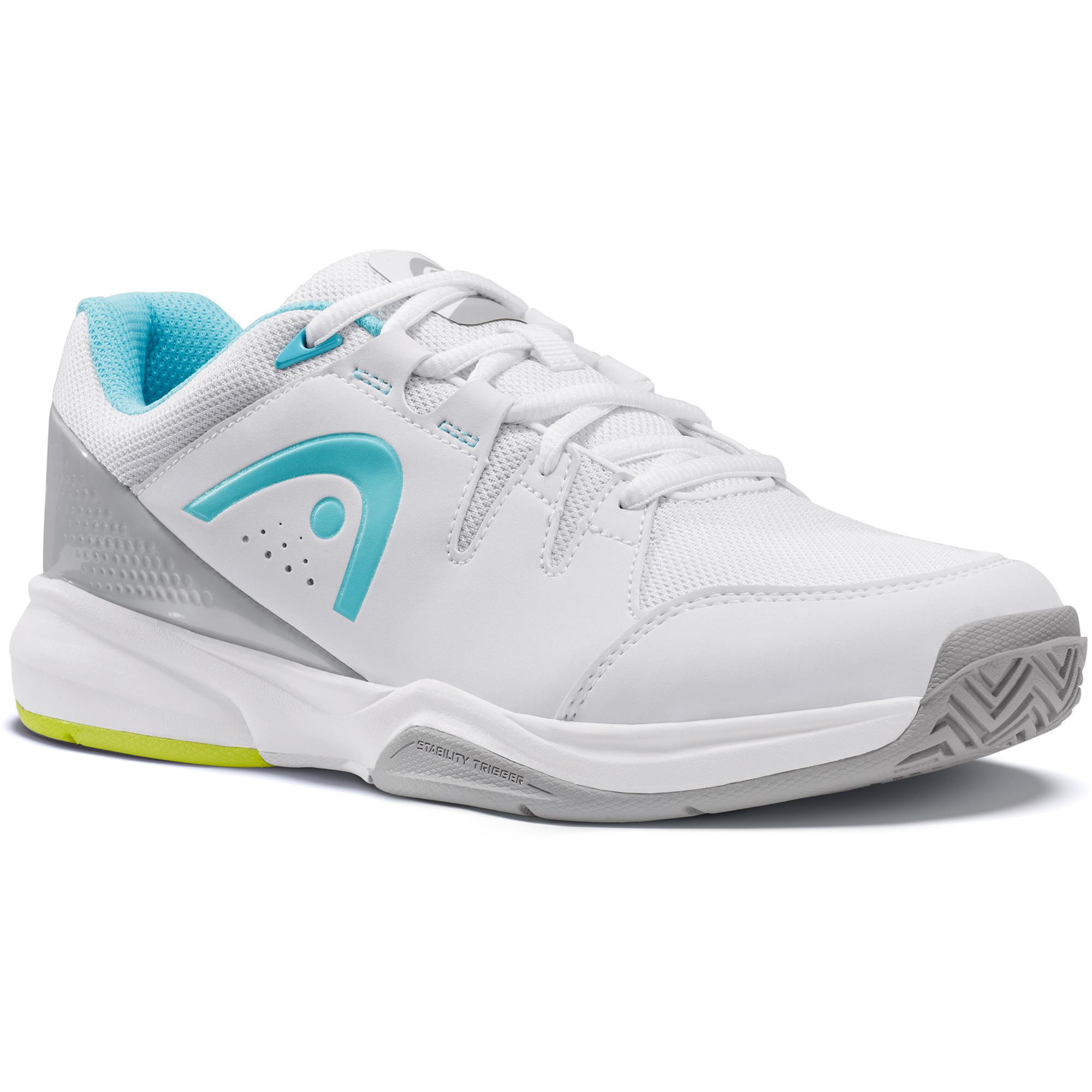 Head Womens Brazer Tennis Shoes - White/Light Blue - 0