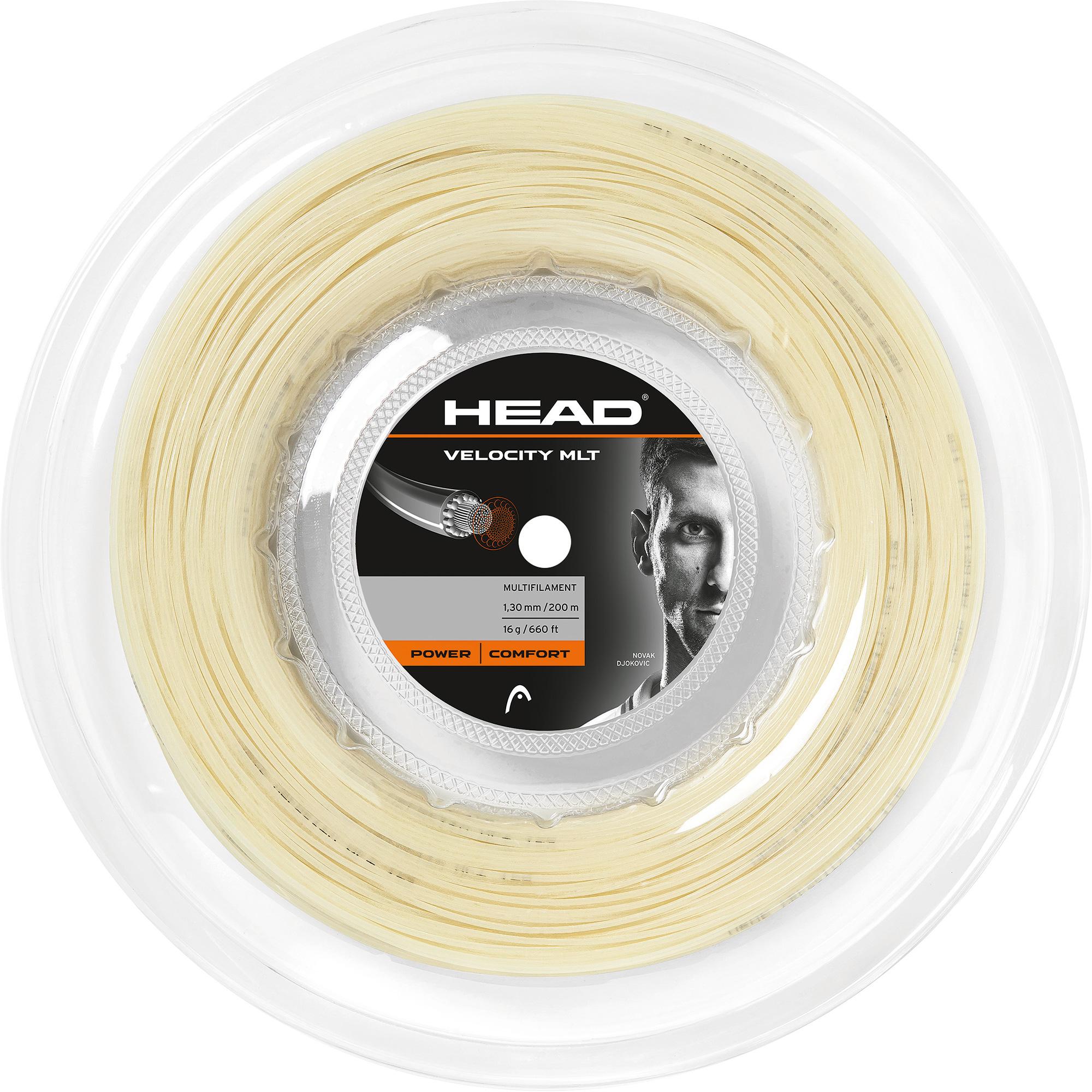 Head Velocity MLT 200m Tennis String Reel Natural