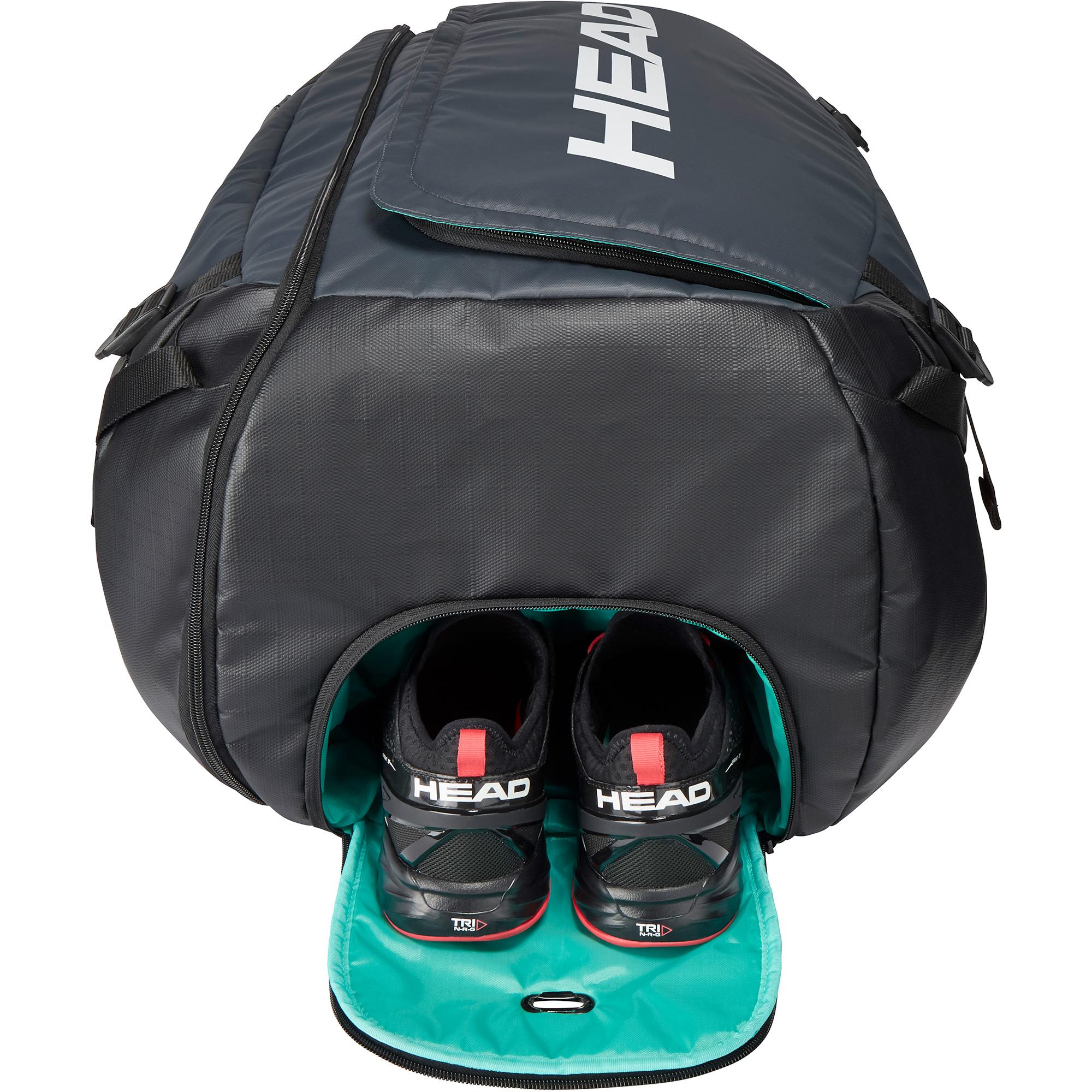 Head Gravity 12 Racket Duffel Bag Black/Grey