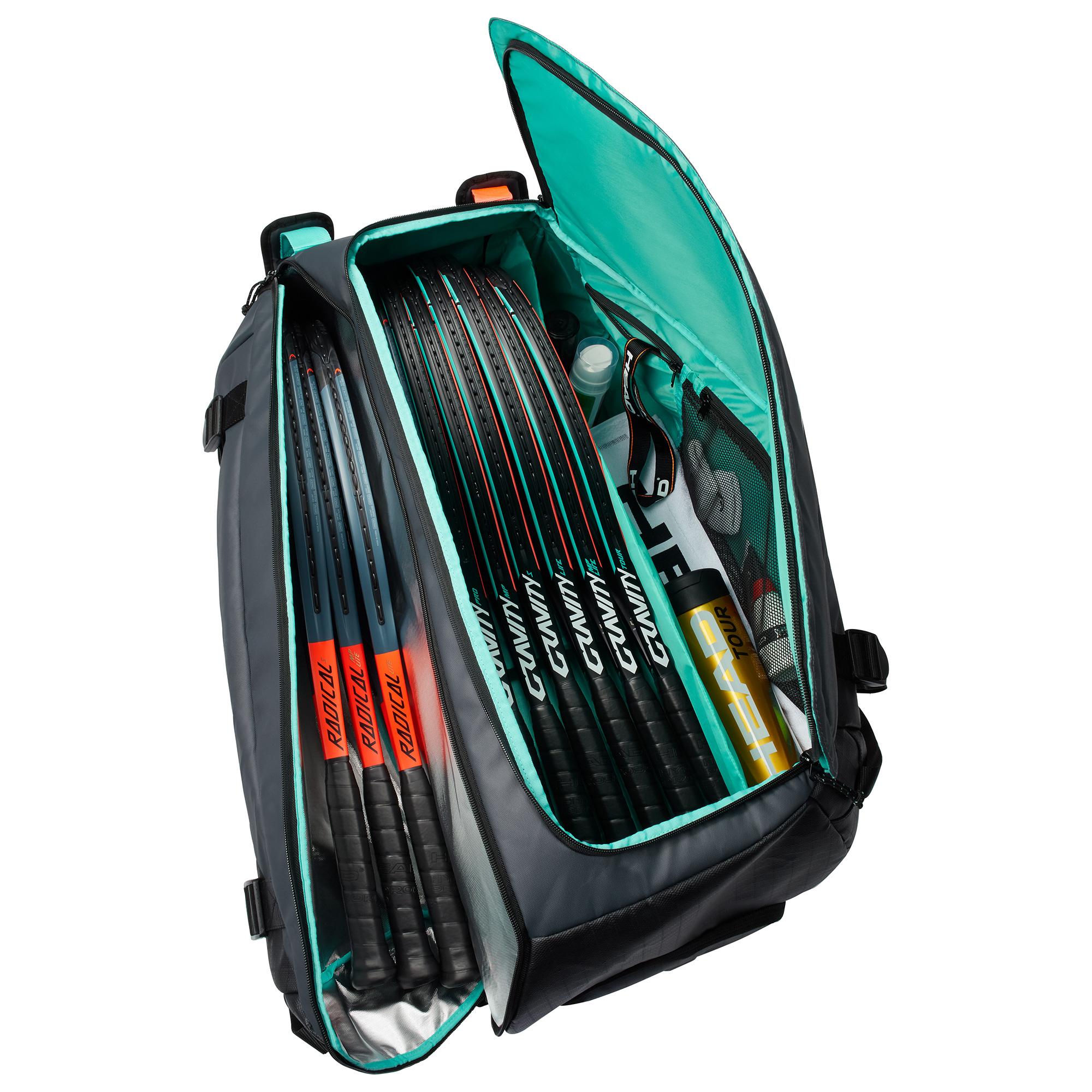 Head Gravity 12 Racket Duffel Bag Black/Grey