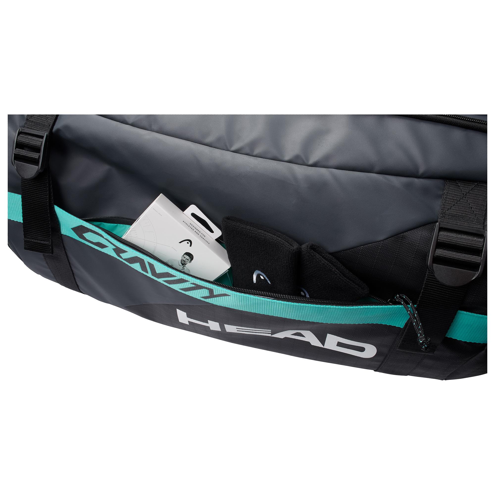 Head Gravity 12 Racket Duffel Bag Black/Grey
