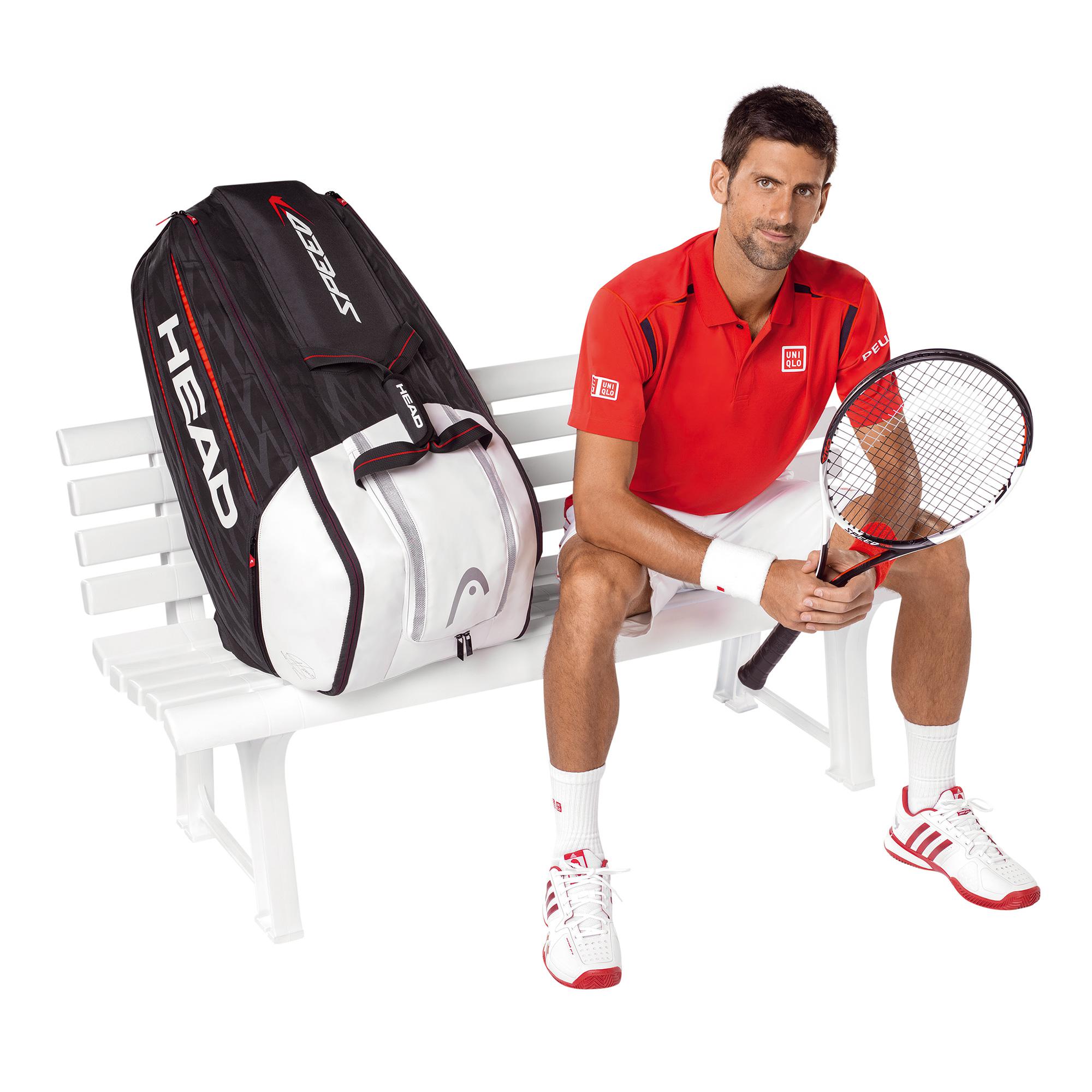 Head Djokovic 12R MonsterCombi Tennis Bag (2017)  Tennisnuts.com
