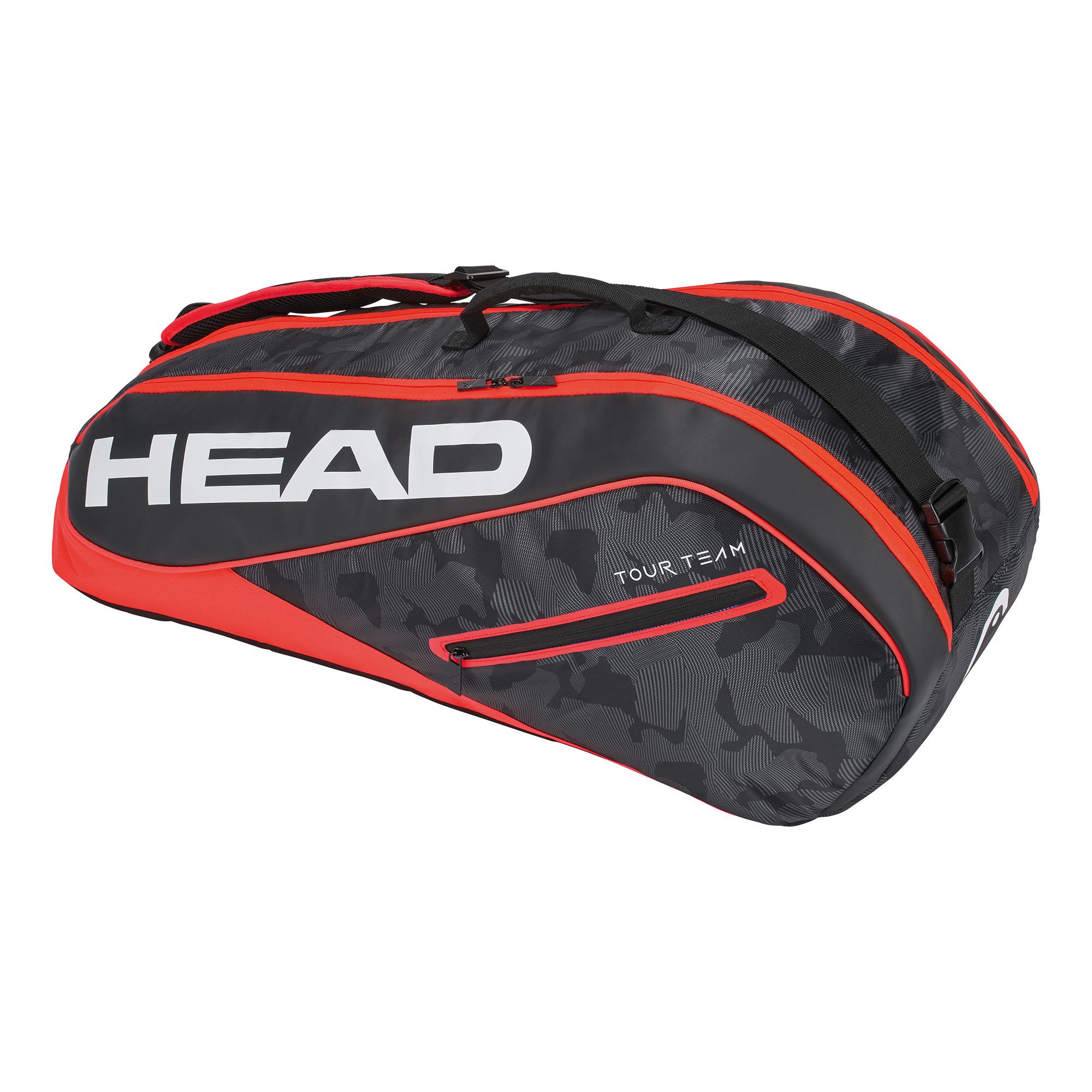 Head Tour Team 6 Racket Bag Black/Red