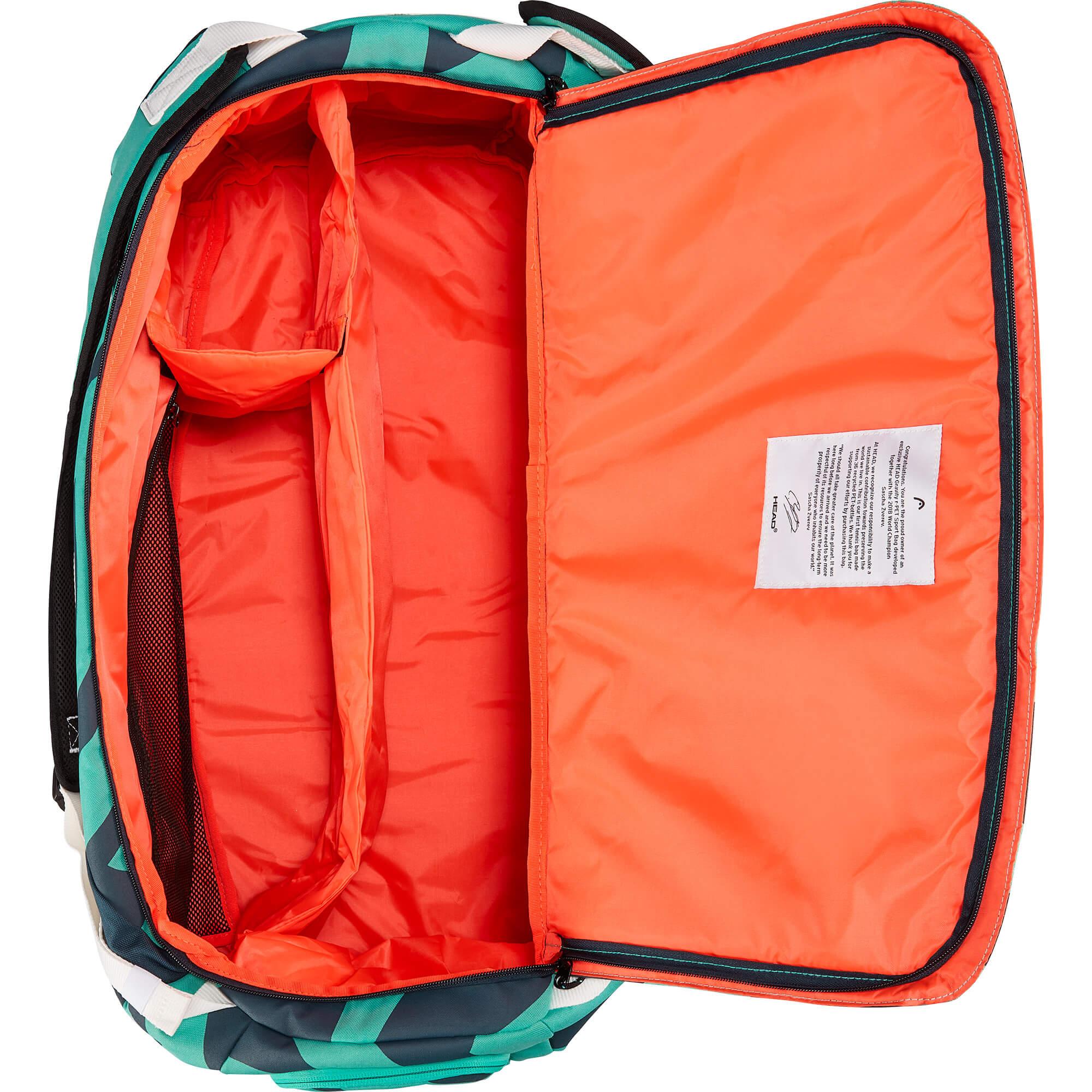 Head Gravity rPET 6 Rackets Sport Bag Turquoise