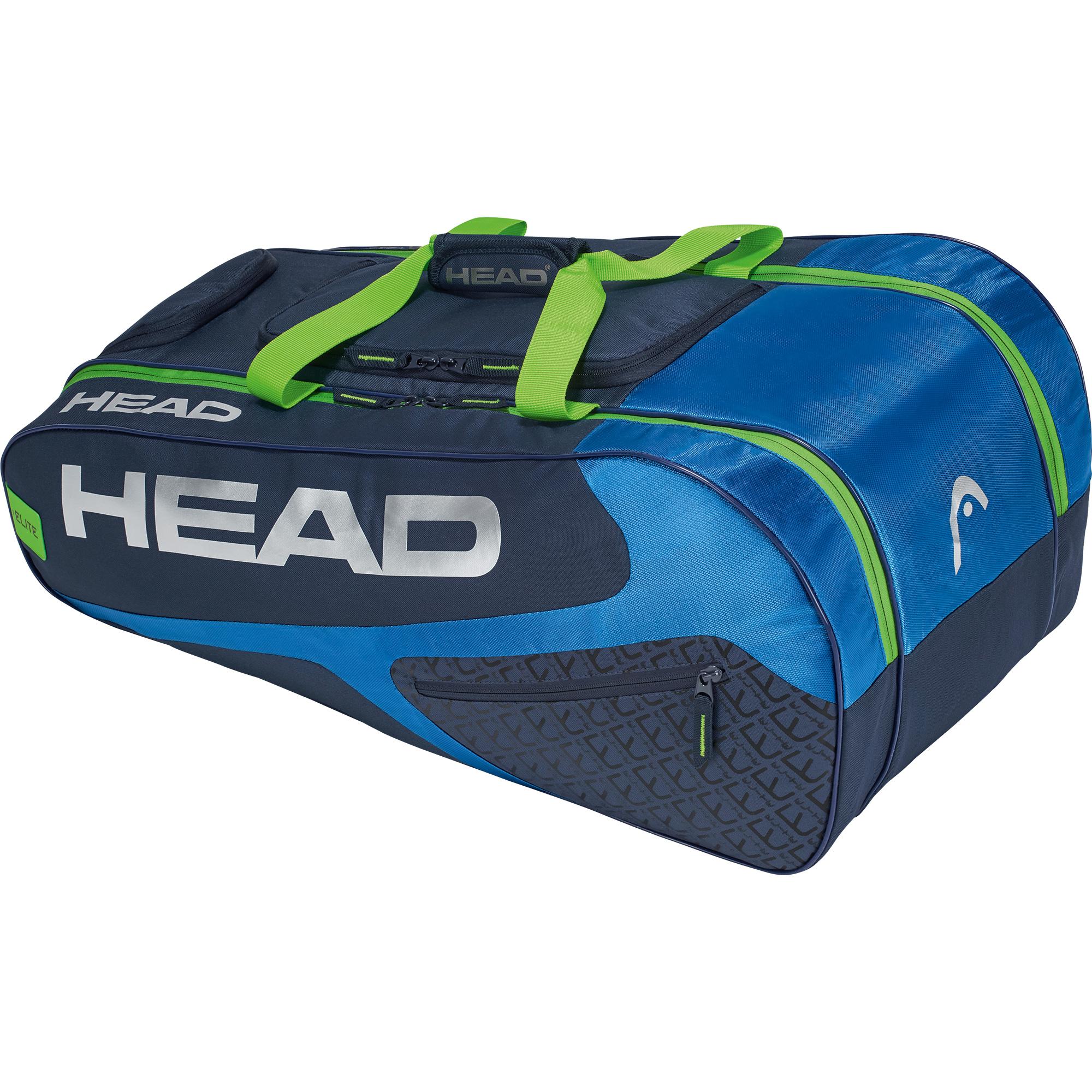 Head Elite All Court Racket Bag - Blue/Green (2020) - Tennisnuts.com