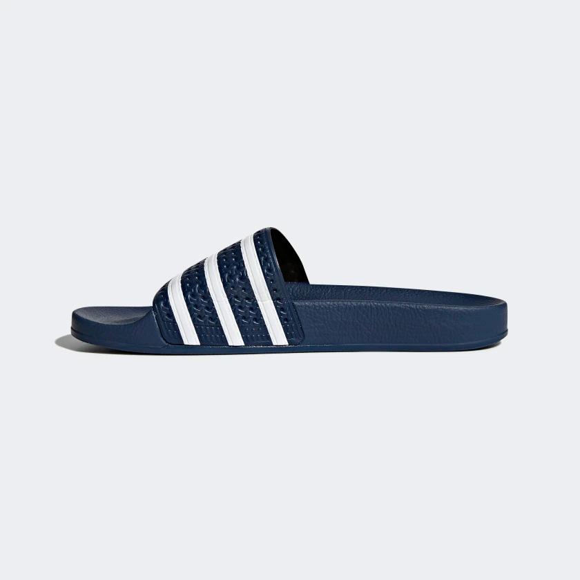 adidas navy sliders