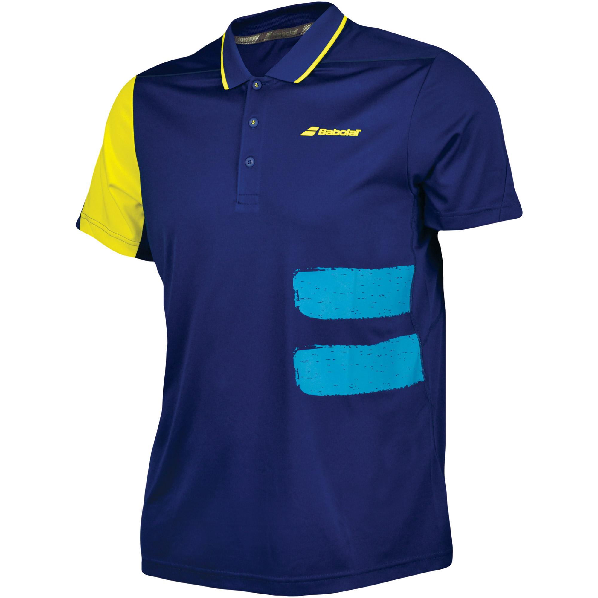 Babolat Mens Performance Polo Estate Blue