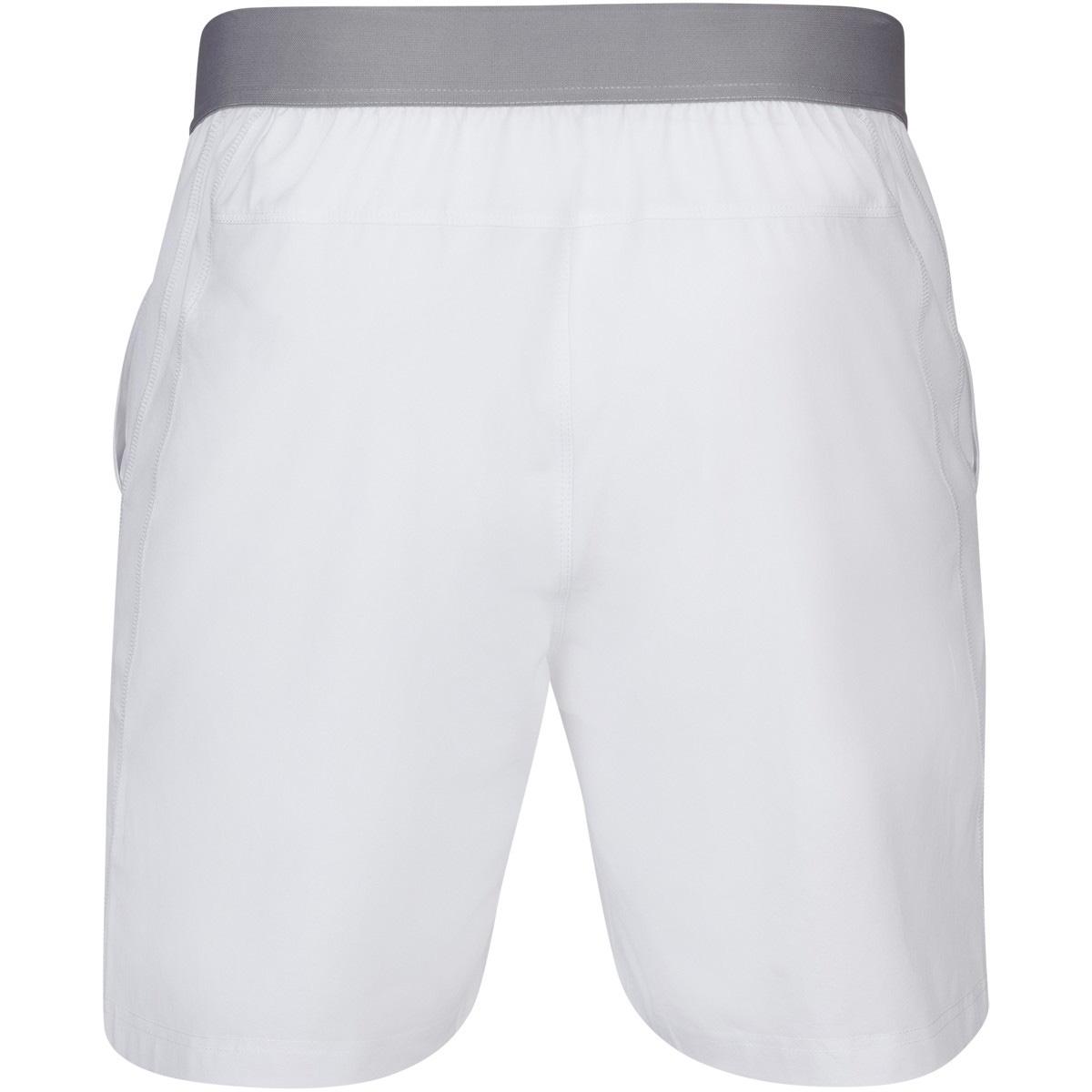 Babolat Mens Compete 7 Inch Shorts - White - Tennisnuts.com