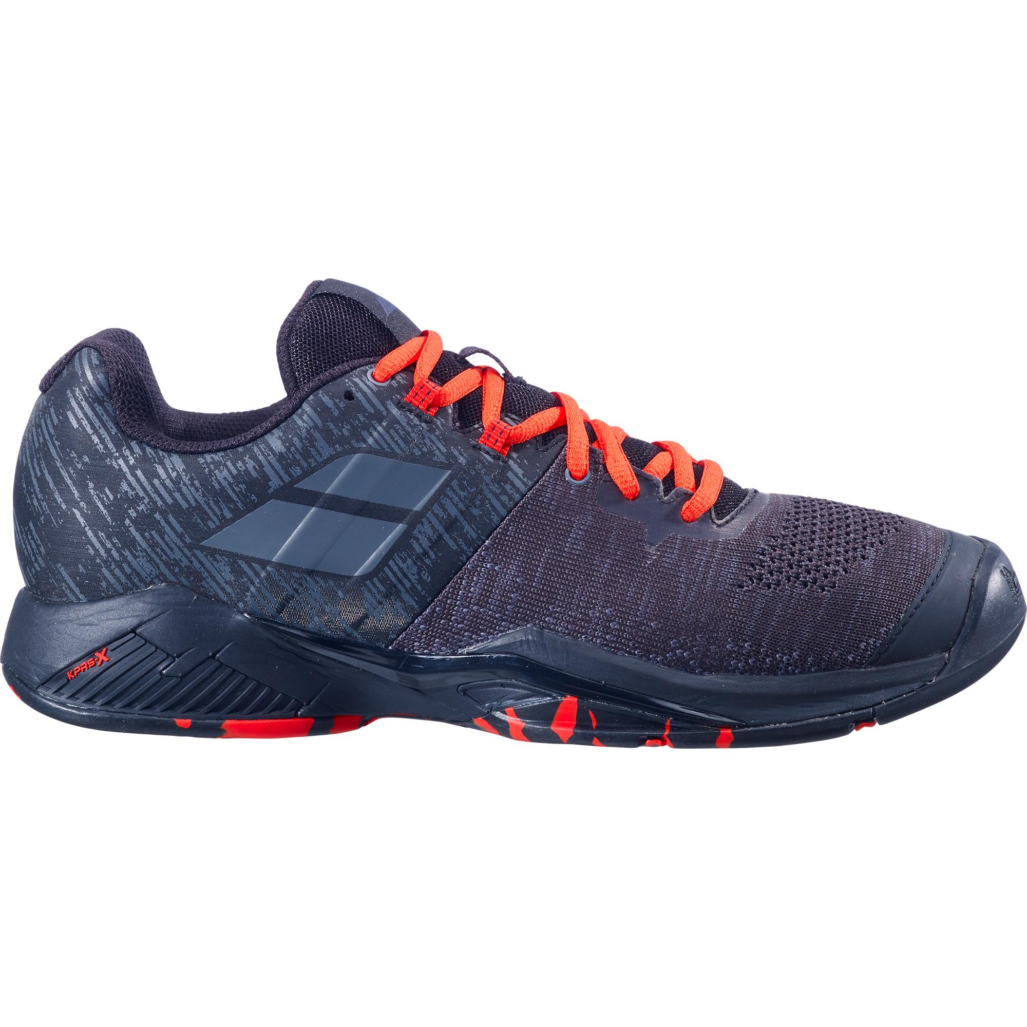 Babolat Men's Propulse Blast All Court Tennis Shoe Black/Tomato Red 
