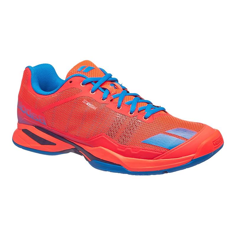 Babolat Mens Jet Team Tennis Shoes - Fluo Red - Tennisnuts.com