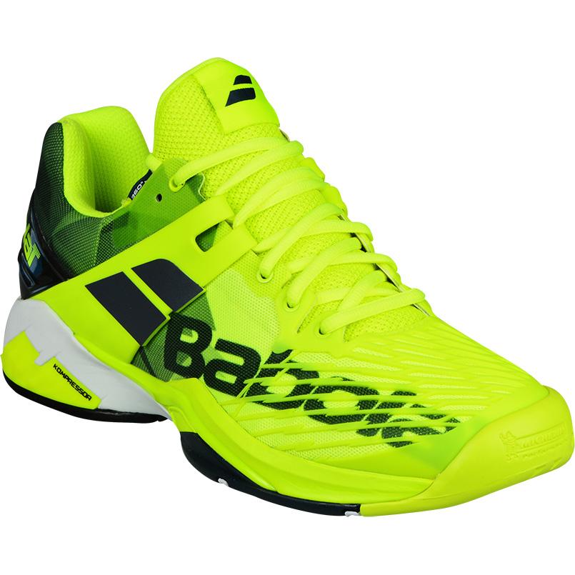 Babolat Mens Propulse Fury Tennis Shoes - Fluo Yellow/Black ...