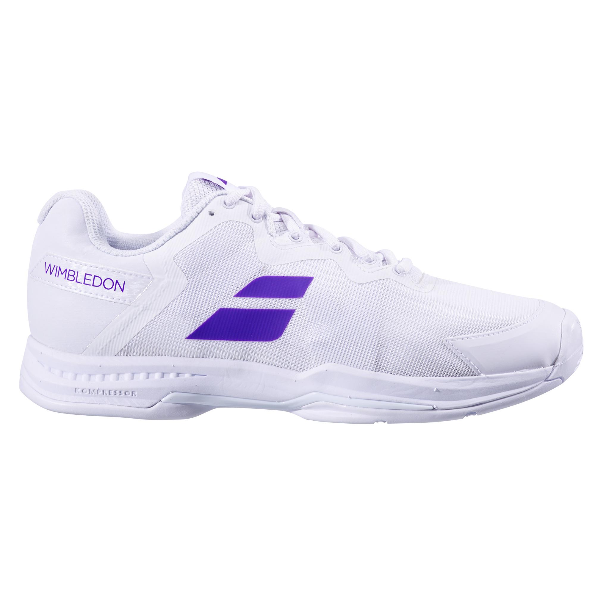 Babolat Mens SFX3 Wimbledon Tennis Shoes White/Purple
