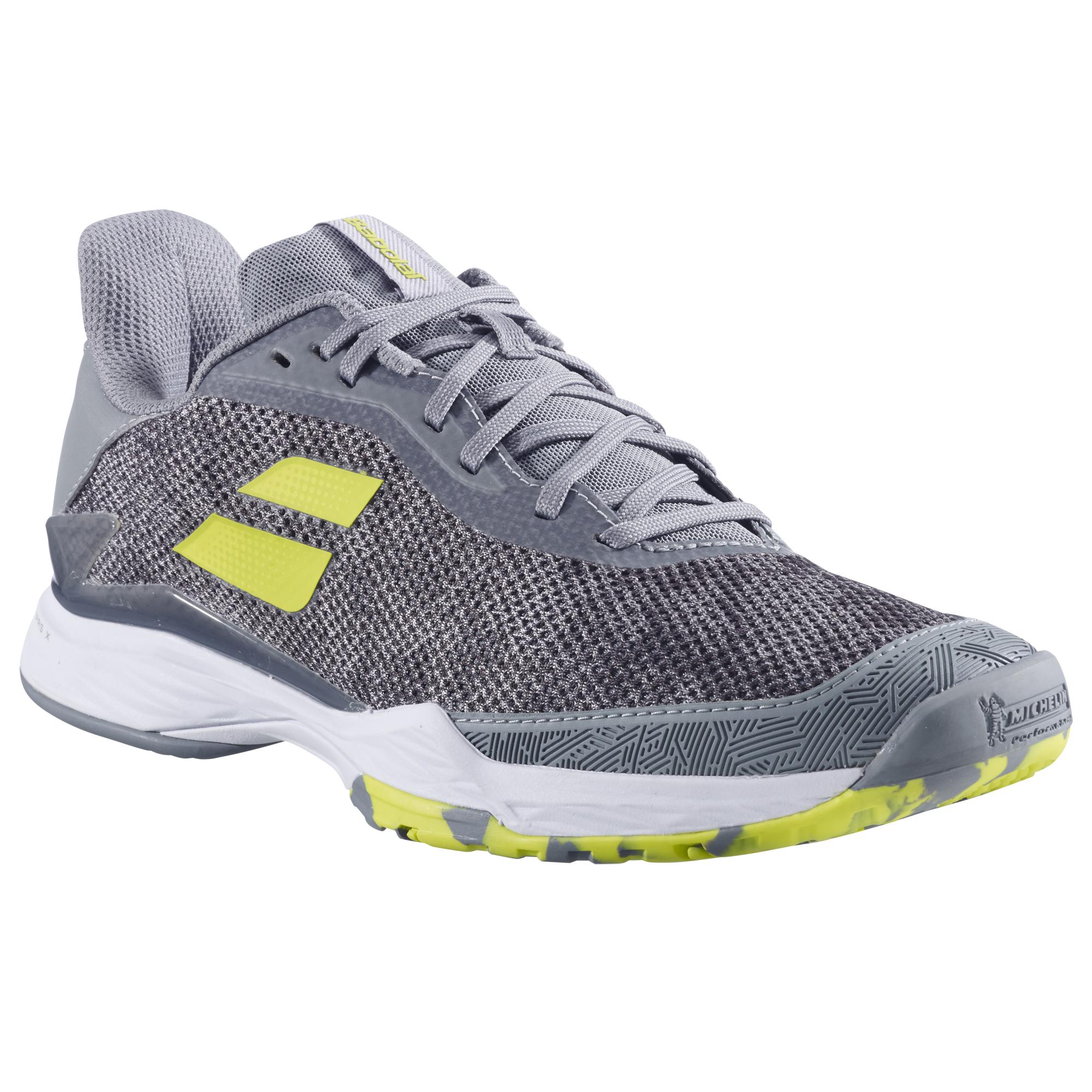 Babolat Mens Jet Tere Sand/Grass Tennis Shoes - Grey/Aero 