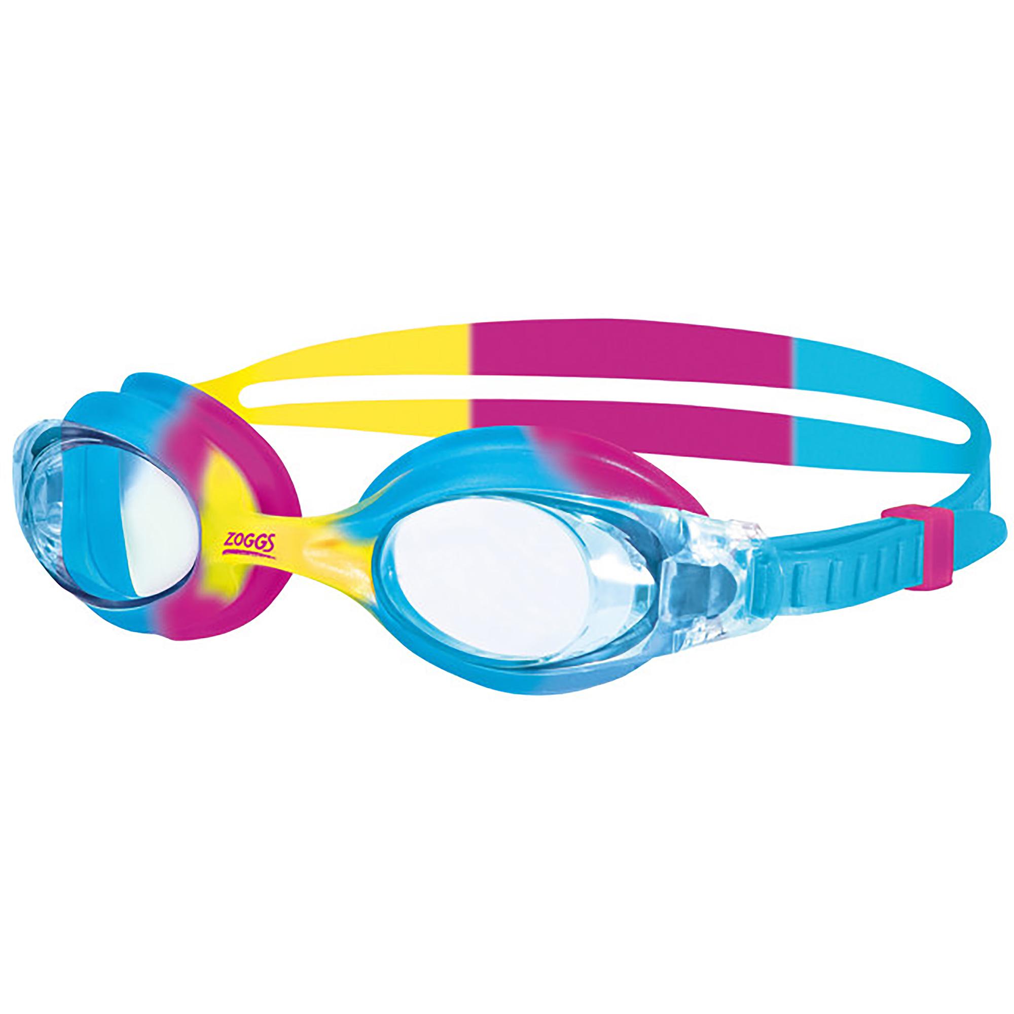 Zoggs Junior Little Bondi Swimming Goggles Pink/Blue/Yellow
