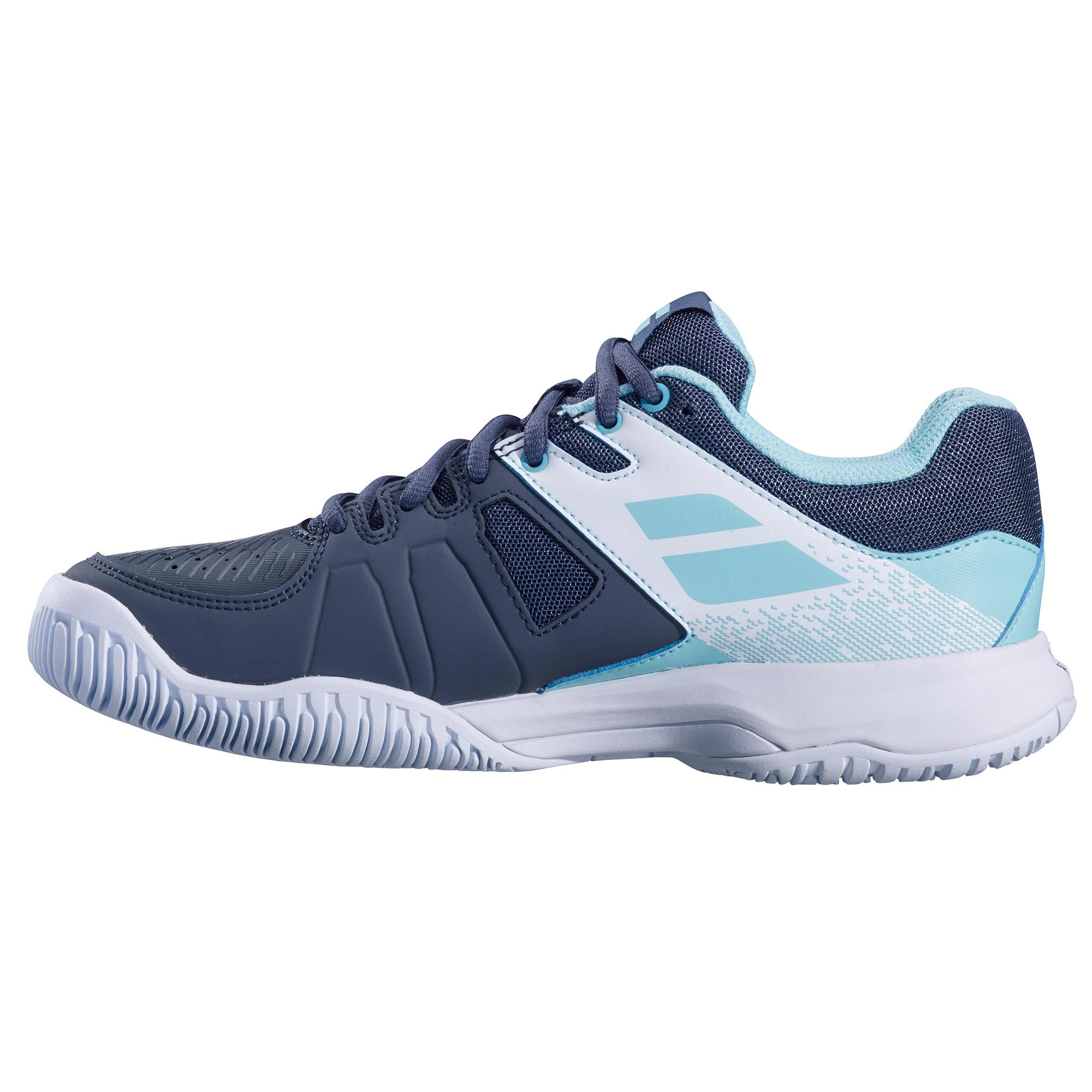 Babolat Womens Pulsion Tennis Shoes Grey/Mint Green