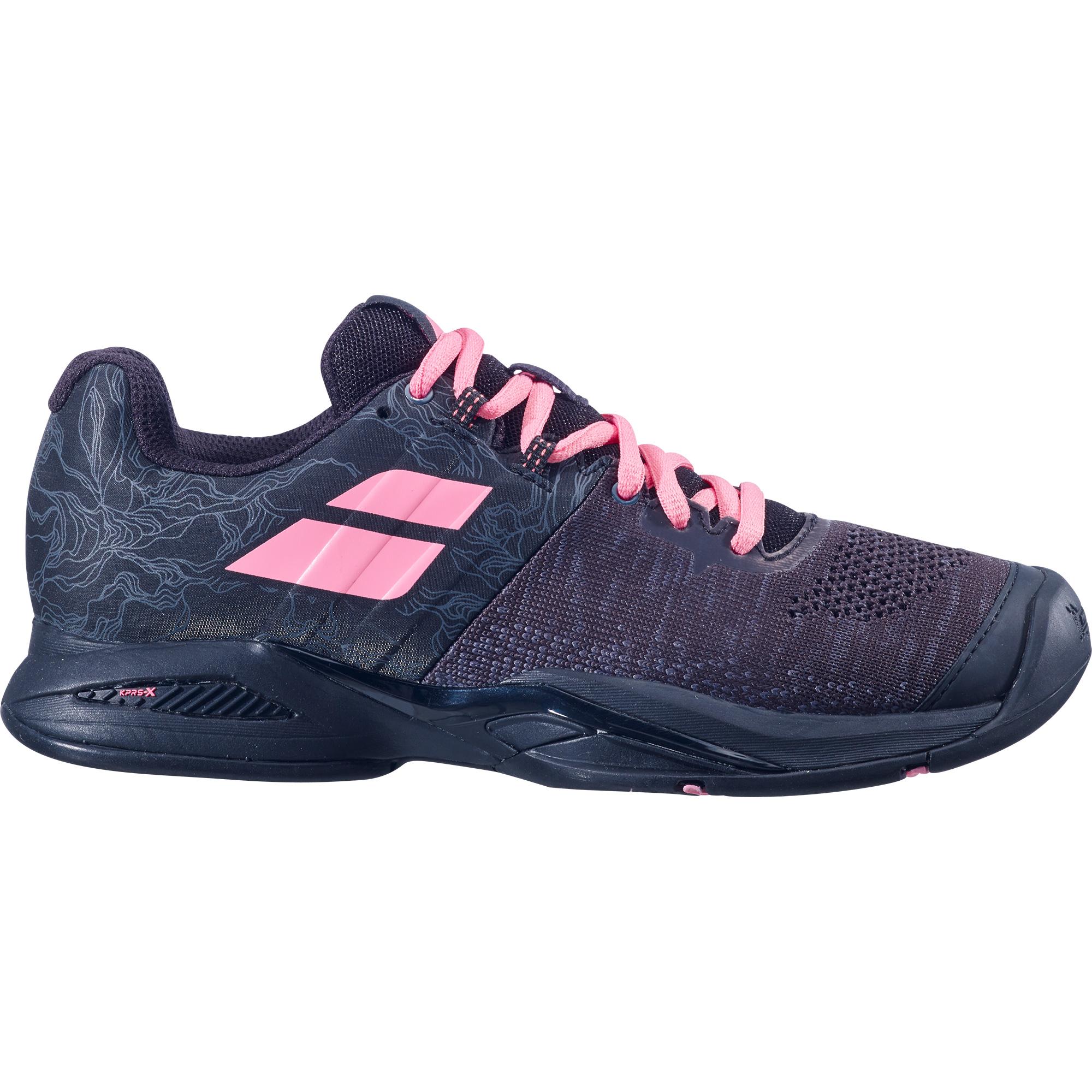 Babolat Womens Propulse Blast Tennis Shoes - Black/Pink - Tennisnuts.com