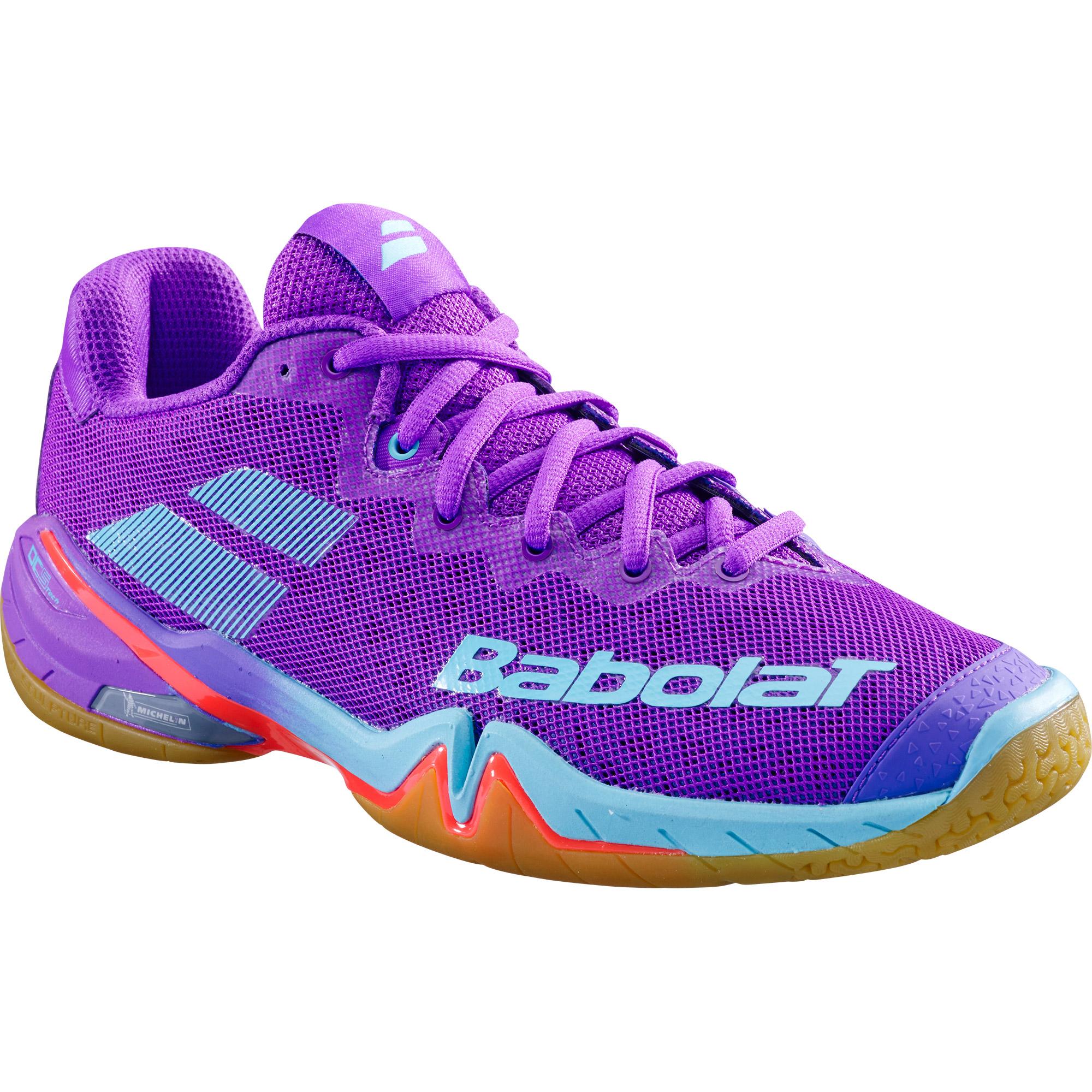 Babolat Womens Shadow Tour Badminton Shoes - Purple - Tennisnuts.com