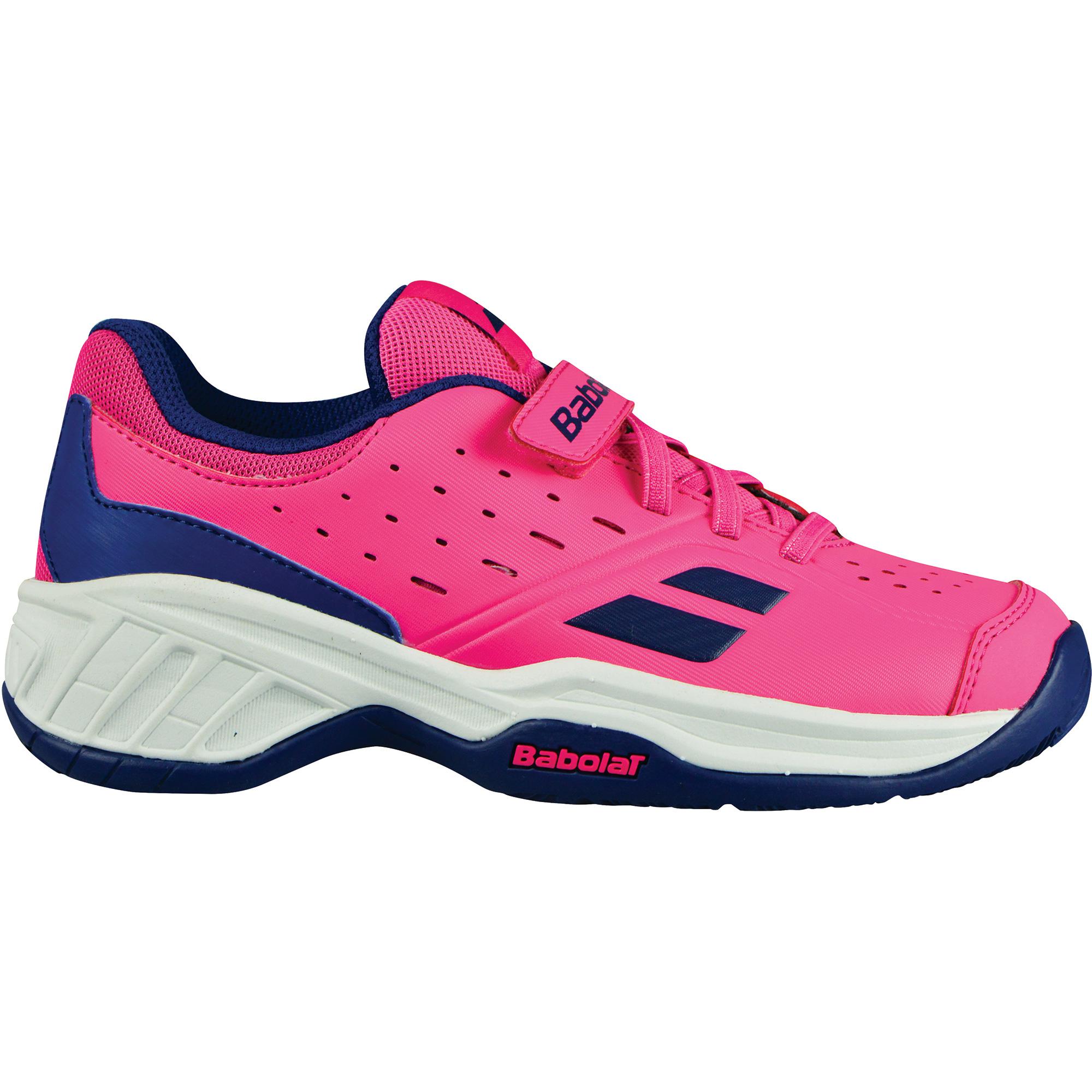 Babolat Kids Pulsion Velcro Tennis Shoes Fandango Pink/Estate Blue