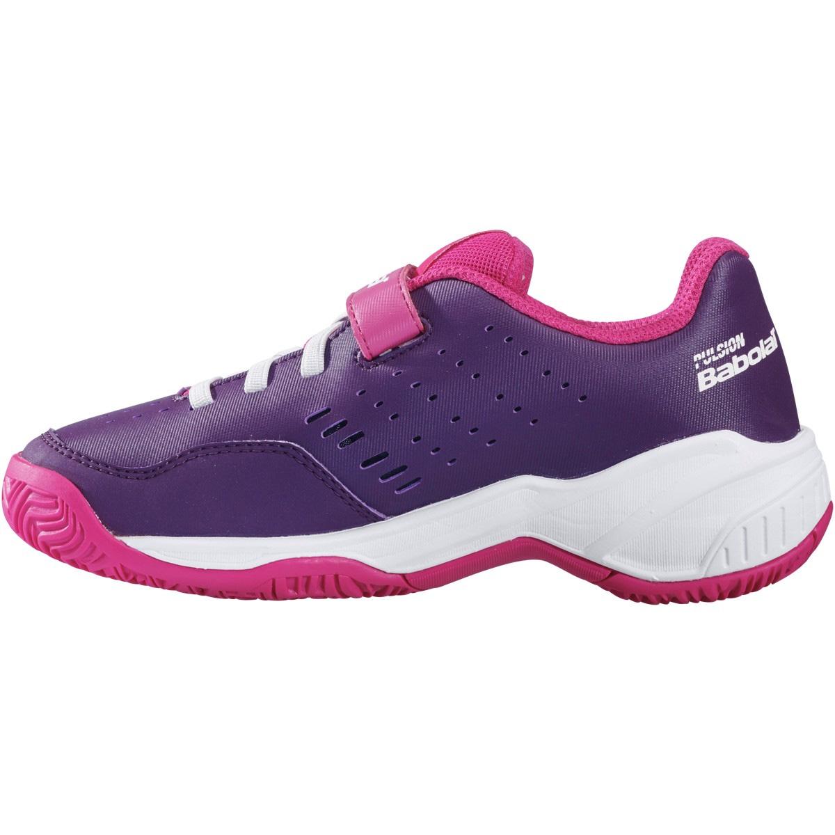 Babolat Kids Pulsion Velcro Tennis Shoes Grape Royale