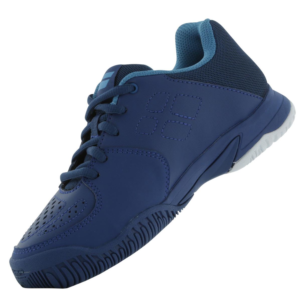 Babolat Boys Pulsion 4 BPM Junior Tennis Shoes Blue