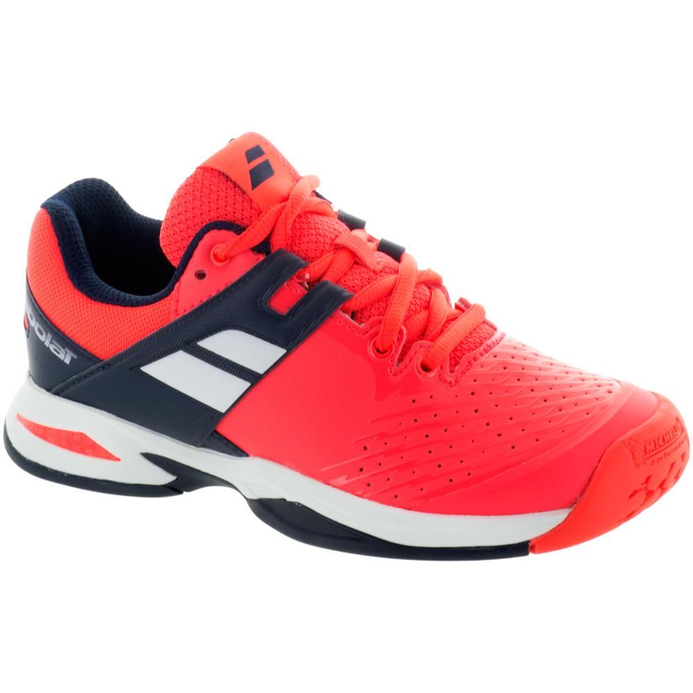 babolat red tennis shoes