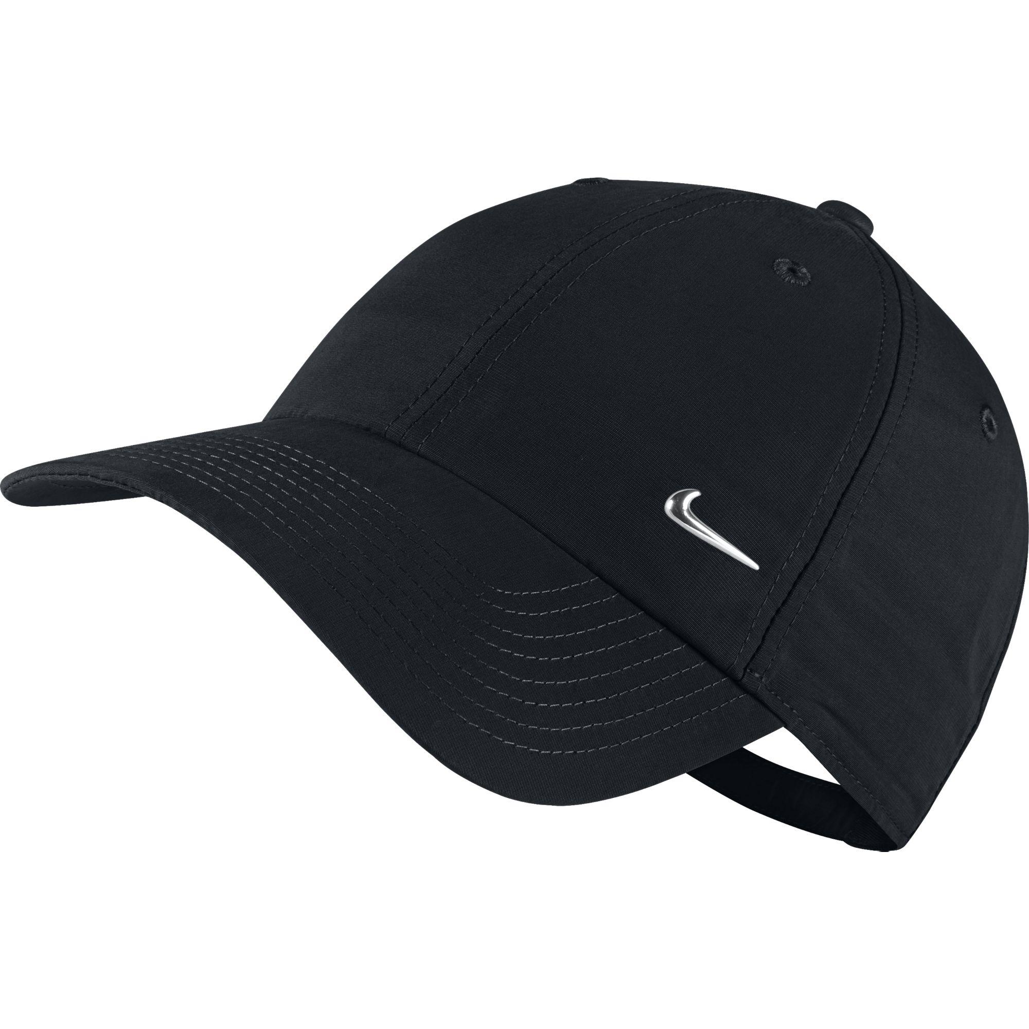 Nike Metal Swoosh Sportswear Cap Blacksilver