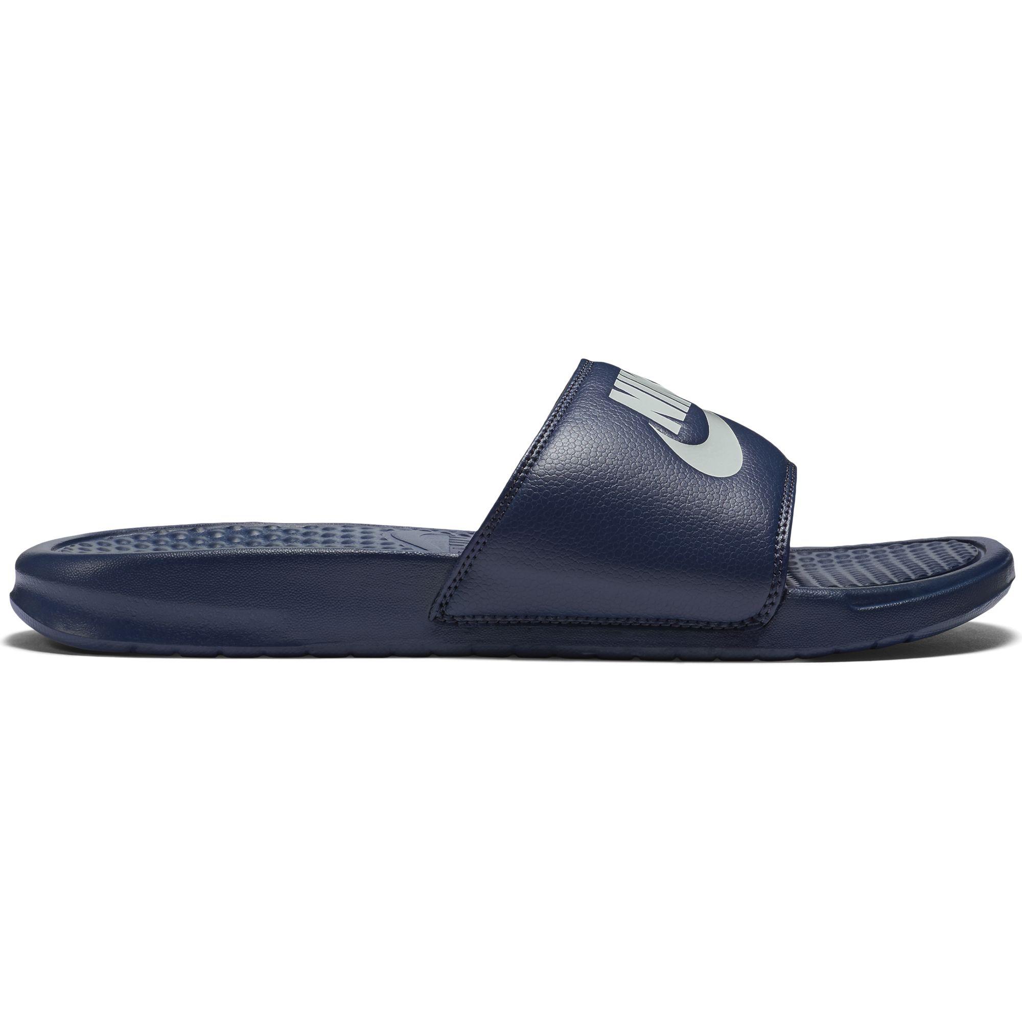 Nike Benassi Just Do It Flip Flops - Navy - Tennisnuts.com