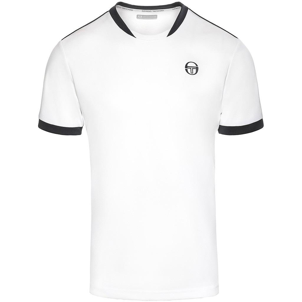 Sergio Tacchini Mens Club Tech T-Shirt - White - Tennisnuts.com