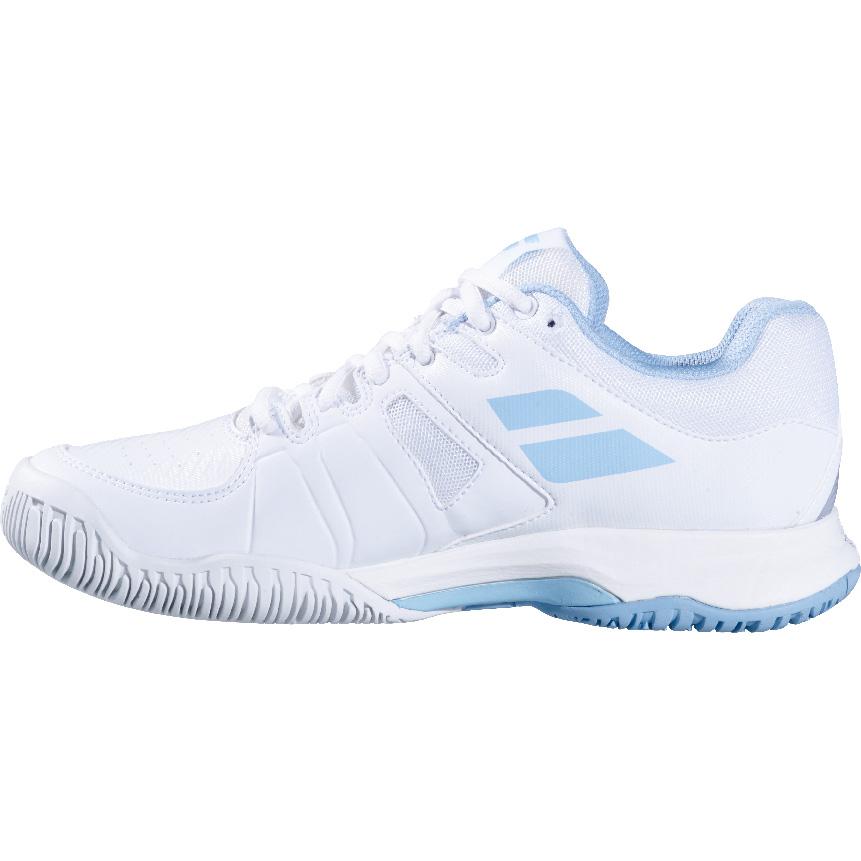 Babolat Womens Pulsion Tennis Shoes Silver/Sky Blue