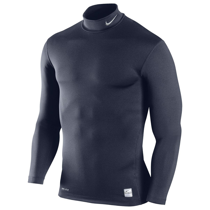 Forkorte George Eliot Diktere Nike Mens Pro Combat HyperWarm Compression Mock Top - Obsidian/Grey -  Tennisnuts.com