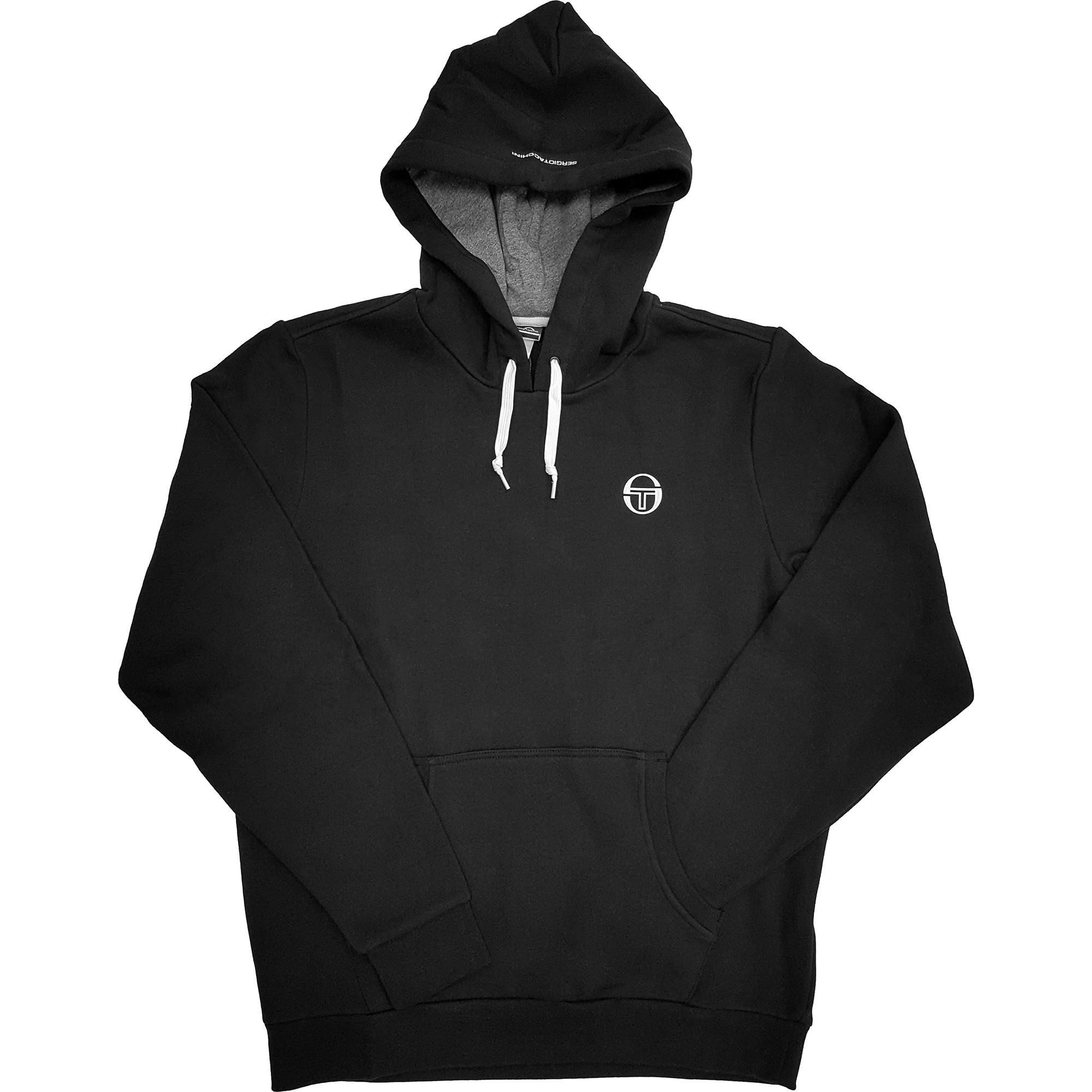 Sergio Tacchini Mens Lew Hoodie - Black - Tennisnuts.com