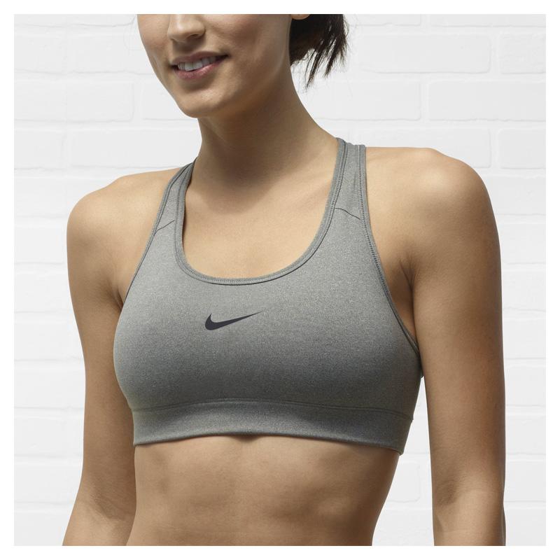 grey nike sports bra