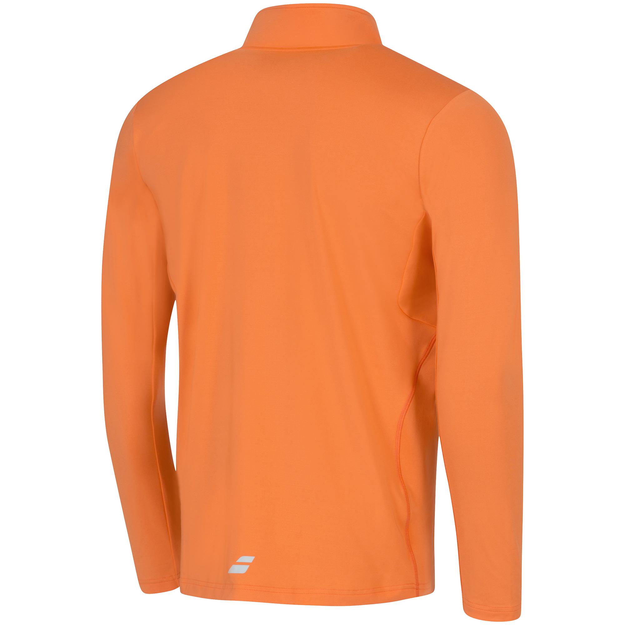 Babolat Mens Core Half Zip Top Orange