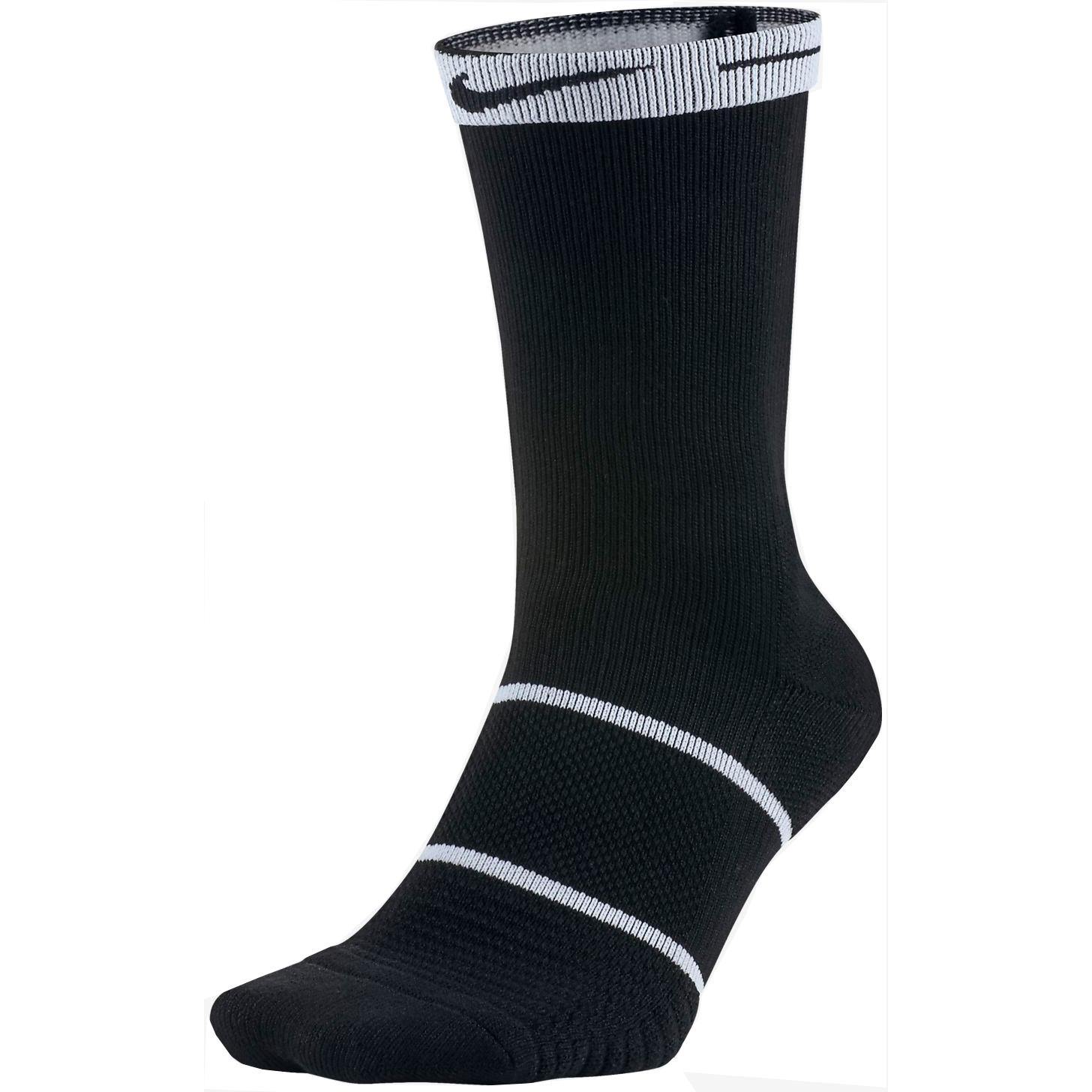 Nike Essential Crew Socks (1 Pair) - Black/White - Tennisnuts.com