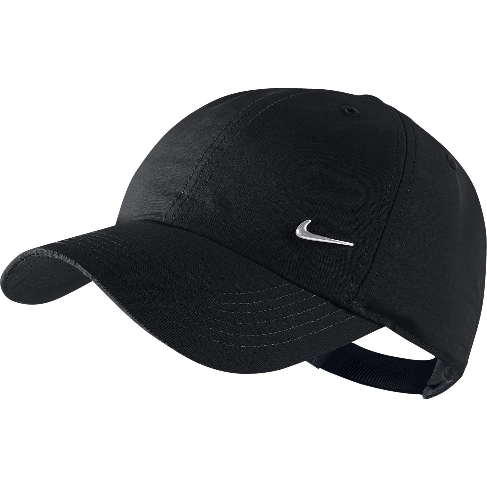 Nike Kids Swoosh H86 Adjustable Cap - Black/Silver - Tennisnuts.com