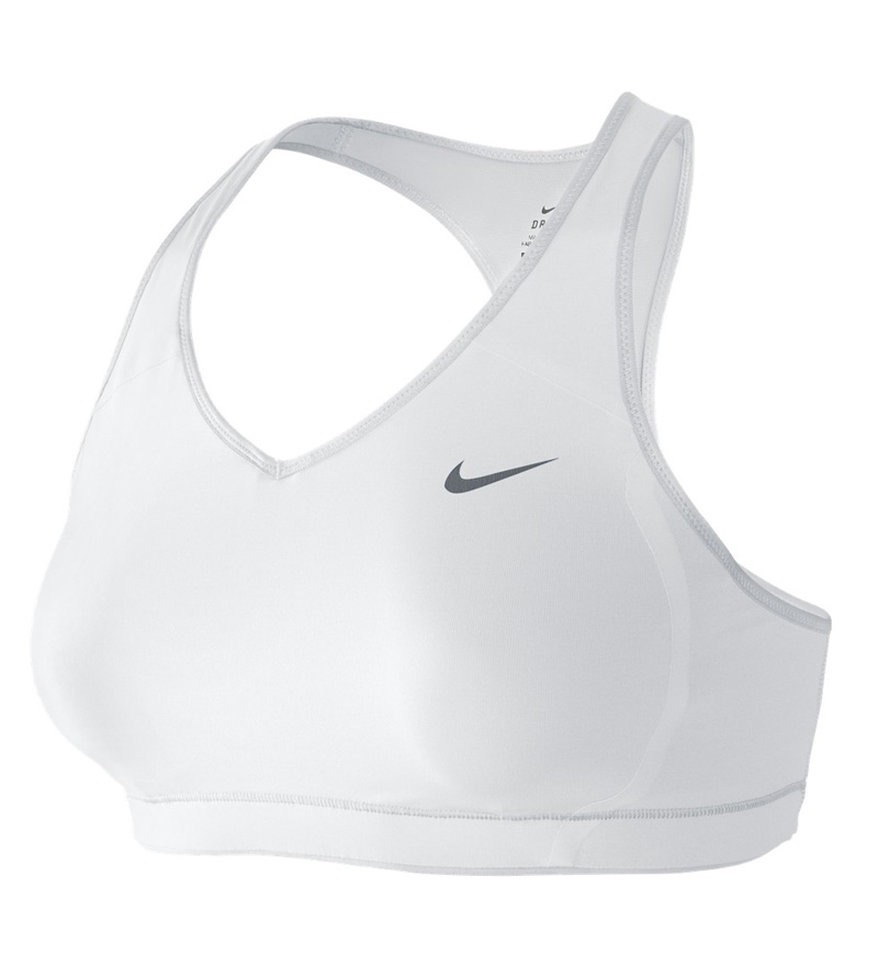 Nike Definition Racerback Sports Bra White