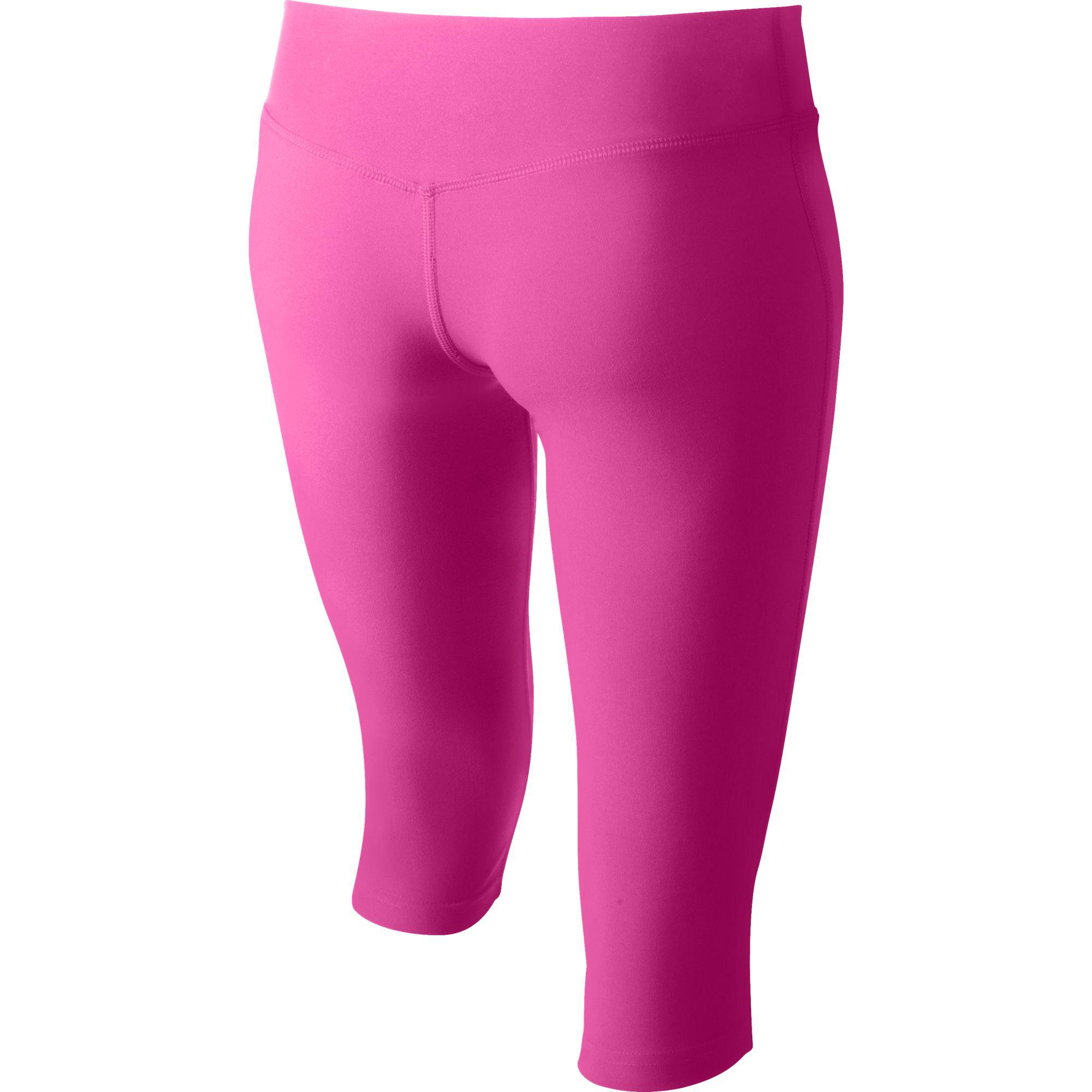 Nike Girls Legend Capri Tights Pink Pow/Cool Grey