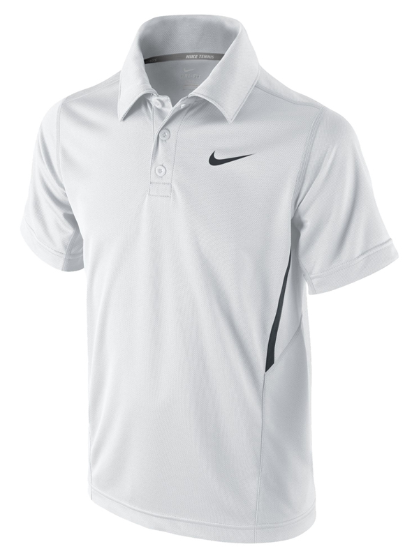 Nike Boys N.E.T UV Polo - White/Black 