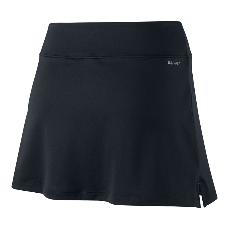 Nike Womens Straight Knit Skirt - Black/White - Tennisnuts.com