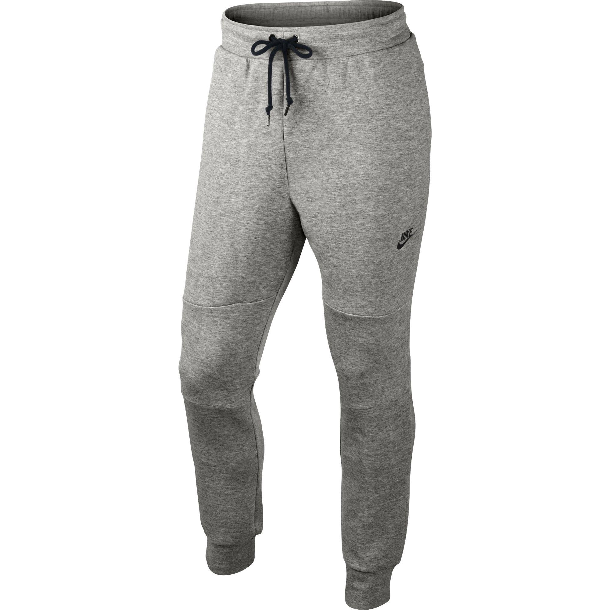 Nike Mens Tech Fleece Pants - Dark Grey Heather/Black - Tennisnuts.com