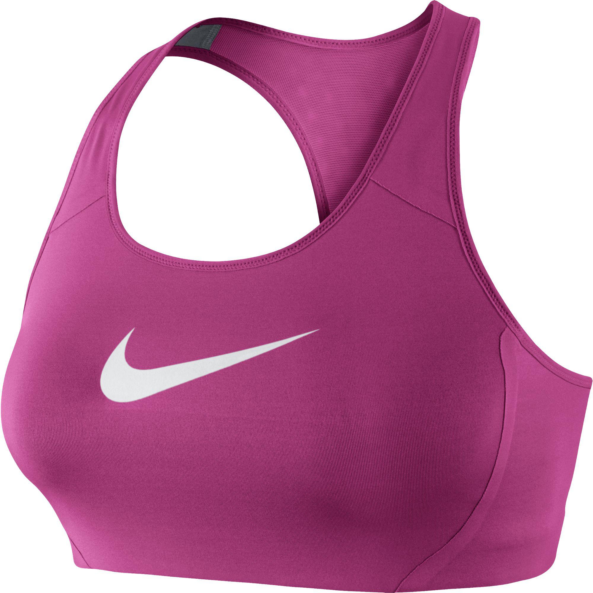 Nike Shape Swoosh Sports Bra Vivid Pink