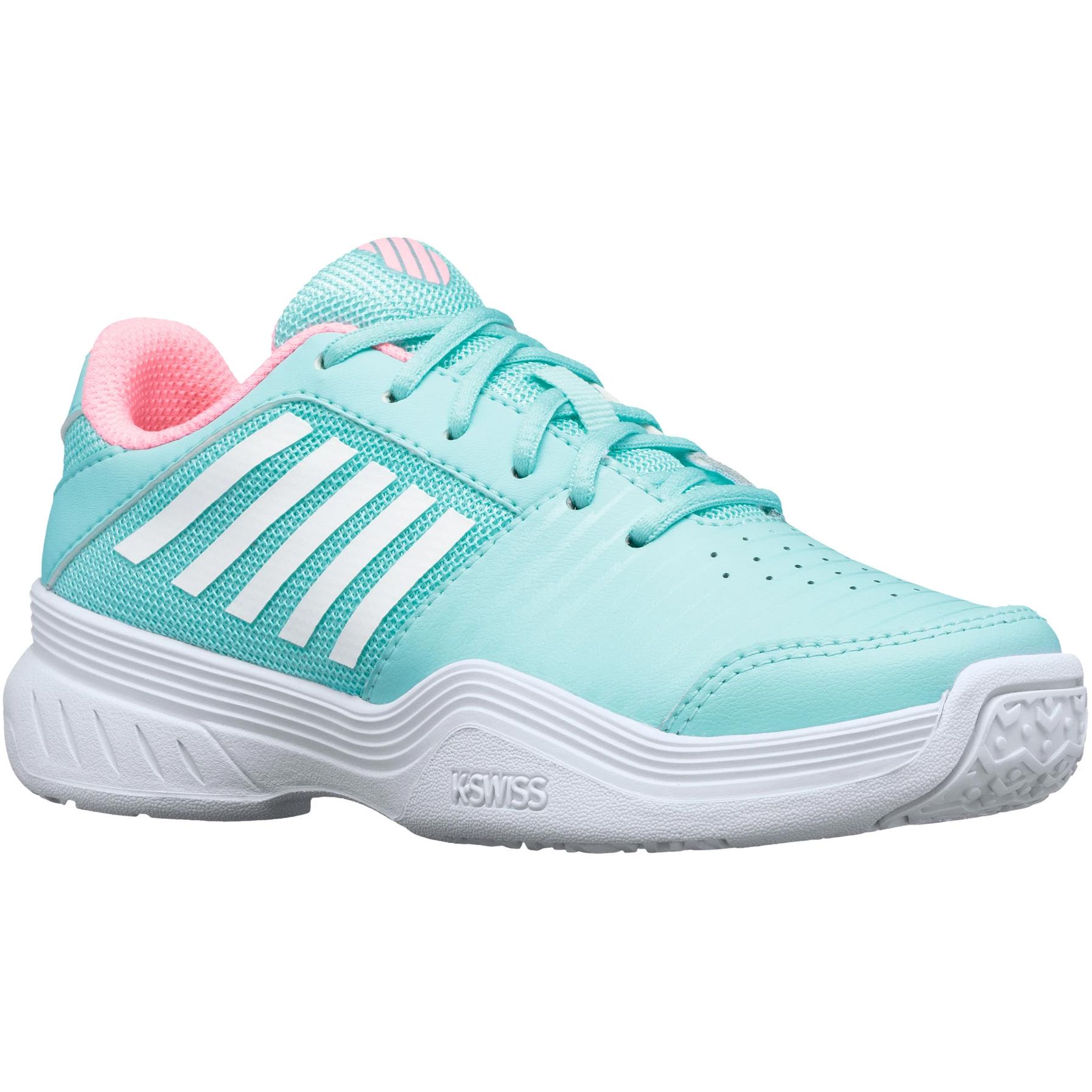 K-Swiss Kids Court Express Omni Tennis Shoes - Aruba Blue/Pink ...