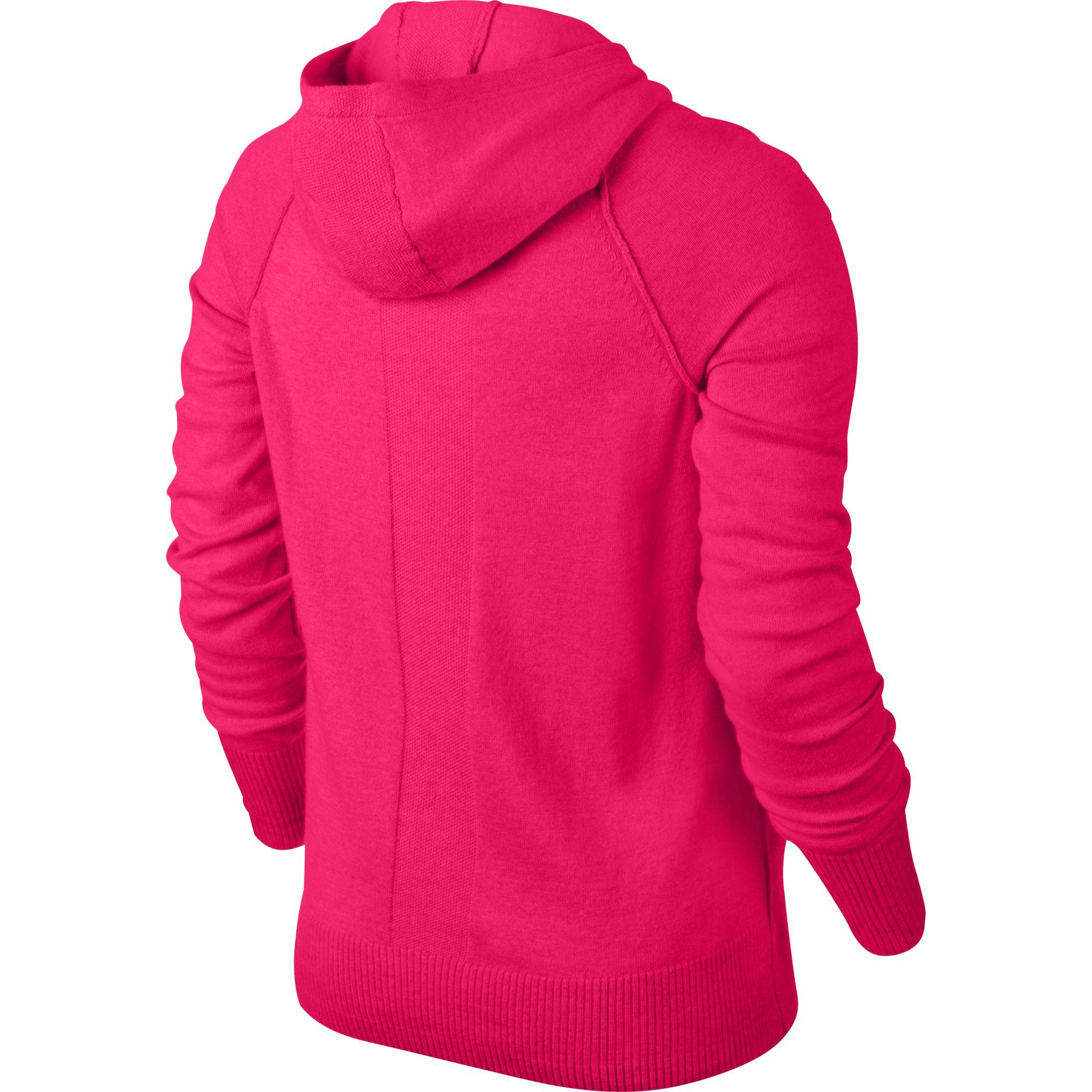 Nike Womens Knit Sweater Jacket - Legion Red - Tennisnuts.com