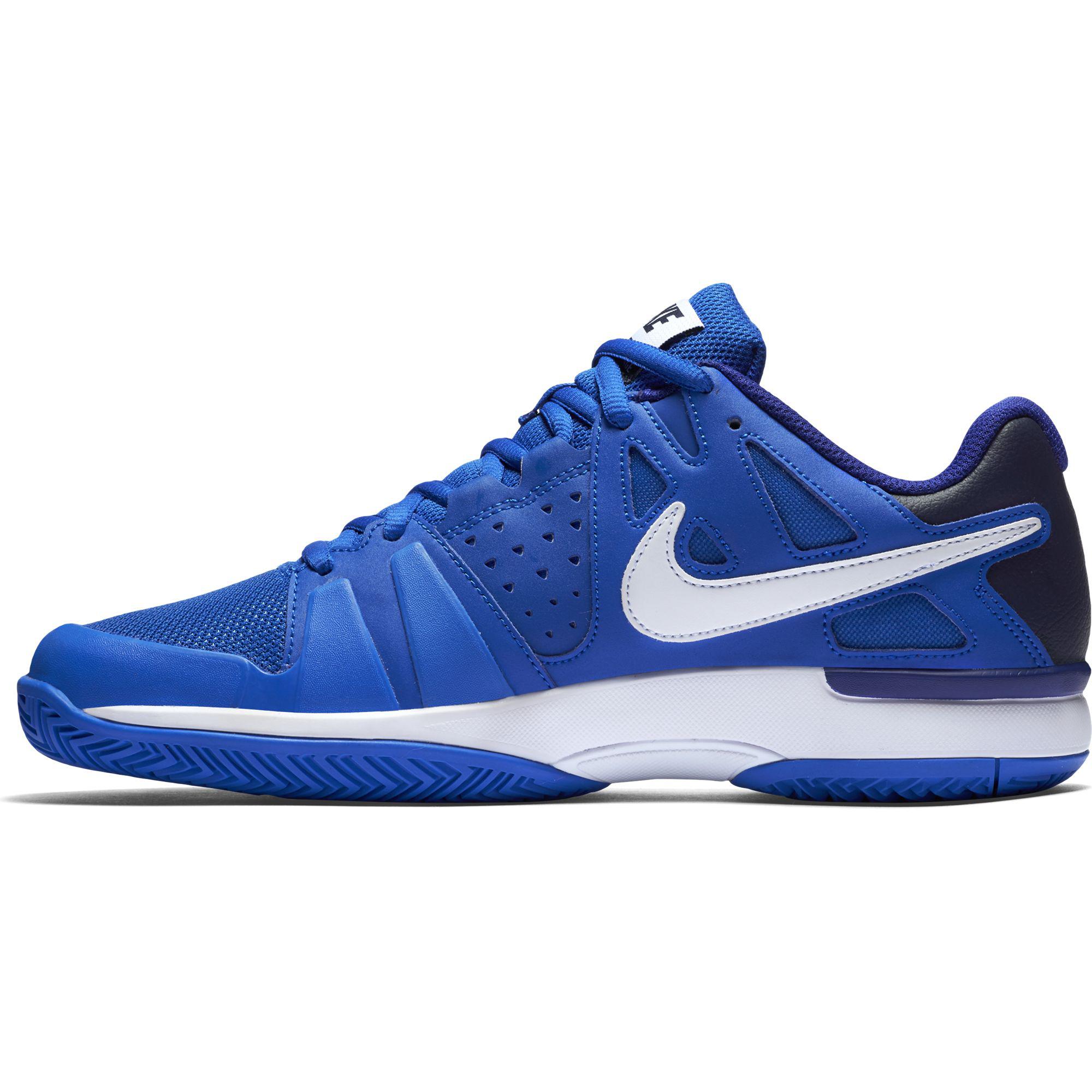 Nike Kids Air Vapor Advantage Tennis Shoes - Blue/White - Tennisnuts.com