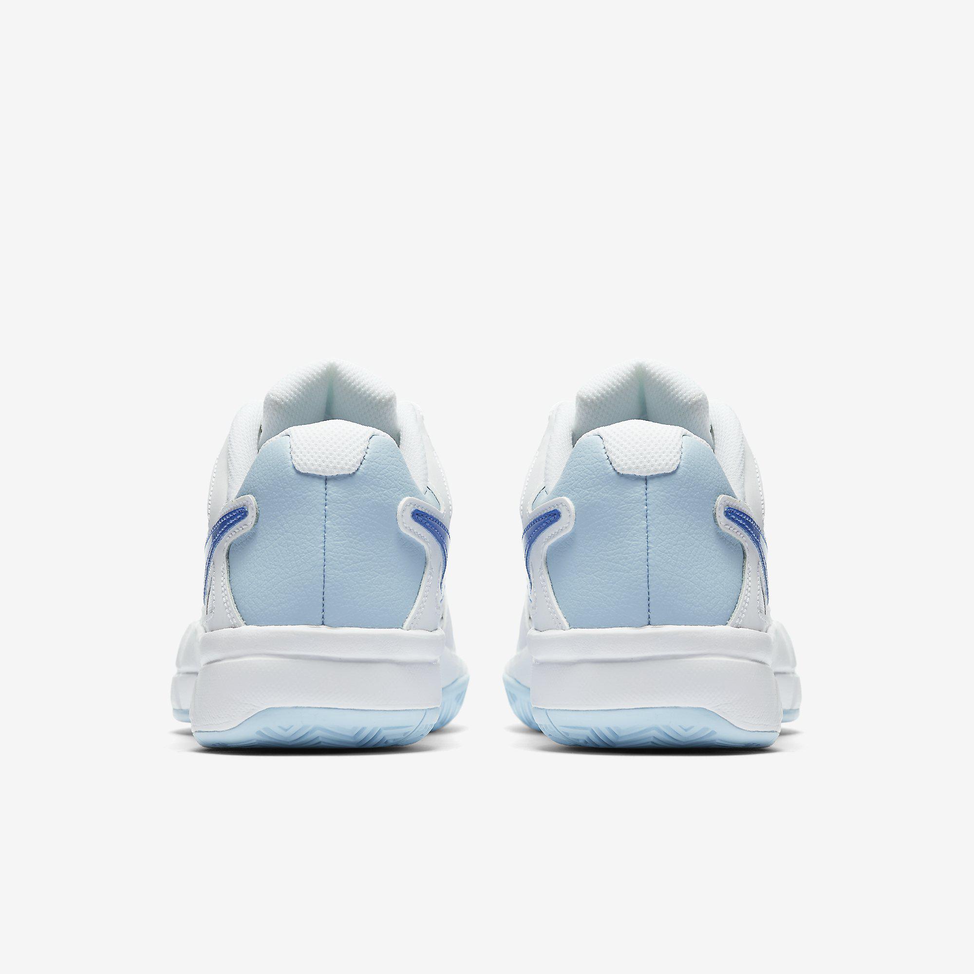 Nike Womens Air Vapor Advantage Tennis Shoes - White/Blue - Tennisnuts.com