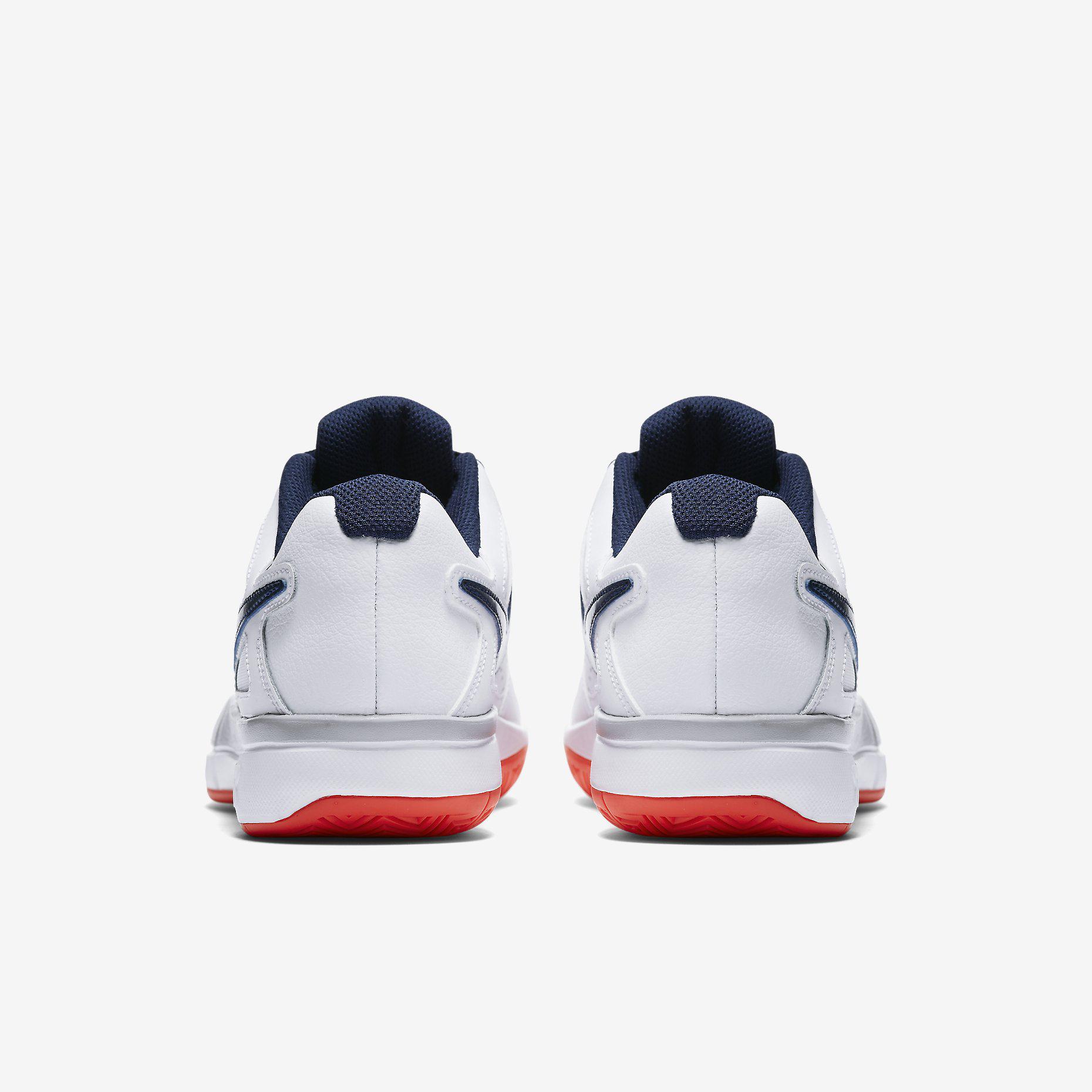 nike red white and blue tennis shoes